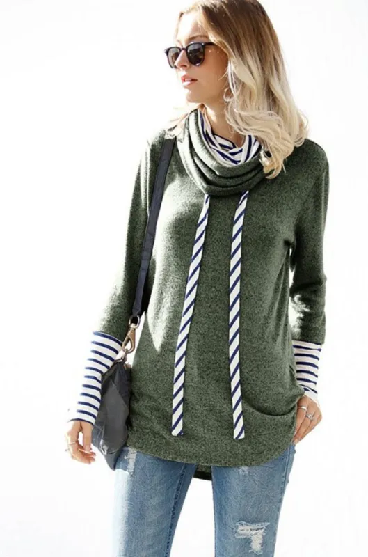 Mock Neck Double Layered Knit Sweater sold by BOLD elements