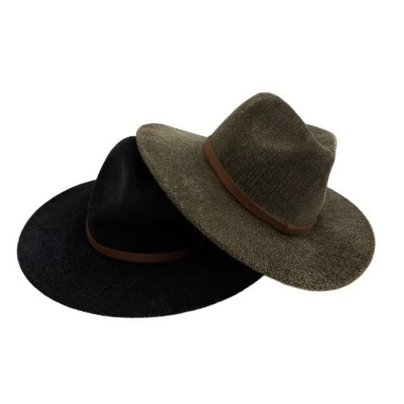 Women's Corduroy Fedora Hat with Trendy Wide Brim and Soft Lining sold by BOLD elements