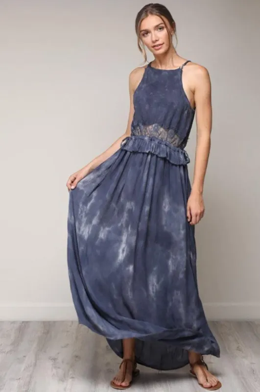 Women Tie Dye Maxi Dress sold by BOLD elements