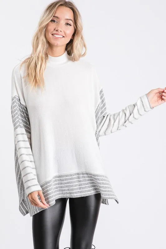 Striped Pullover Sweater – Cozy and Chic Top for Women sold by BOLD elements product image thumbnail 3