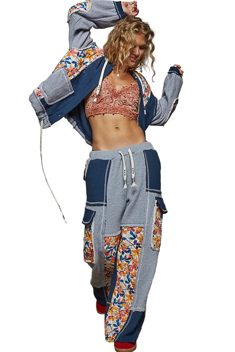 Indigo Quilted Balloon Sleeve Jacket sold by BOLD elements