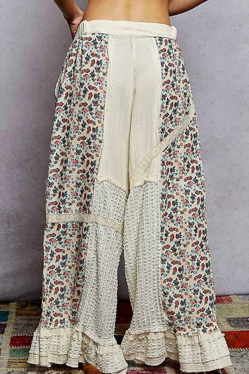 Wide Pants in Double Gauze with Lace Patch sold by BOLD elements product image thumbnail 3