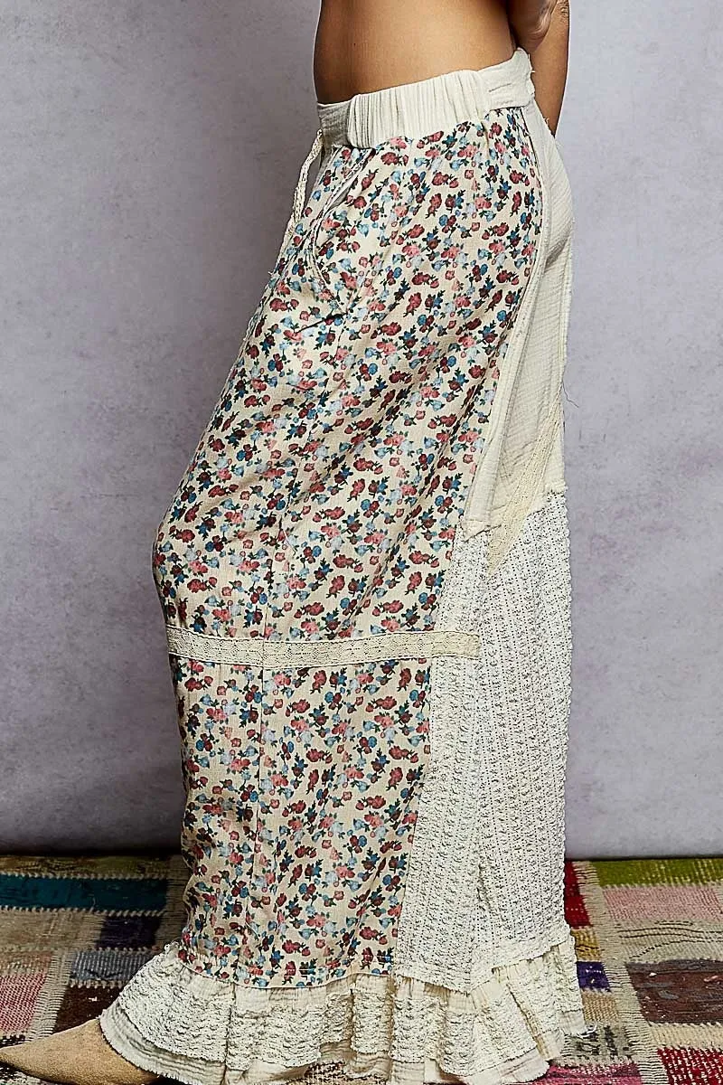 Wide Pants in Double Gauze with Lace Patch sold by BOLD elements product image thumbnail 5