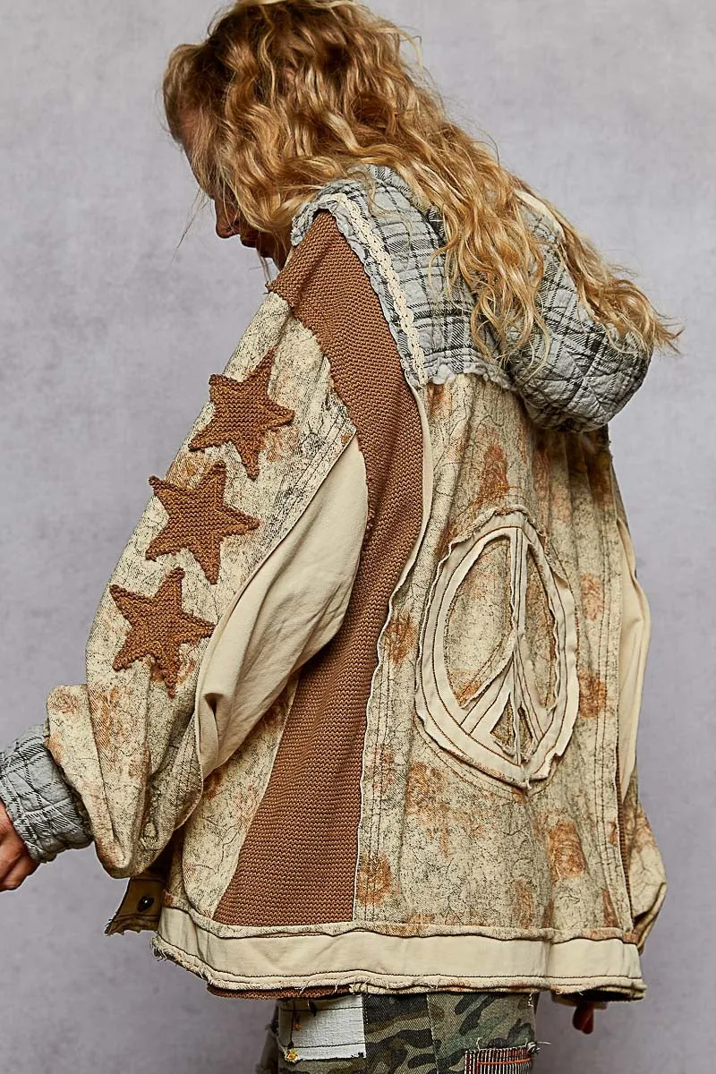 Hooded Long Balloon Sleeve Terry Jacket sold by BOLD elements product image thumbnail 5