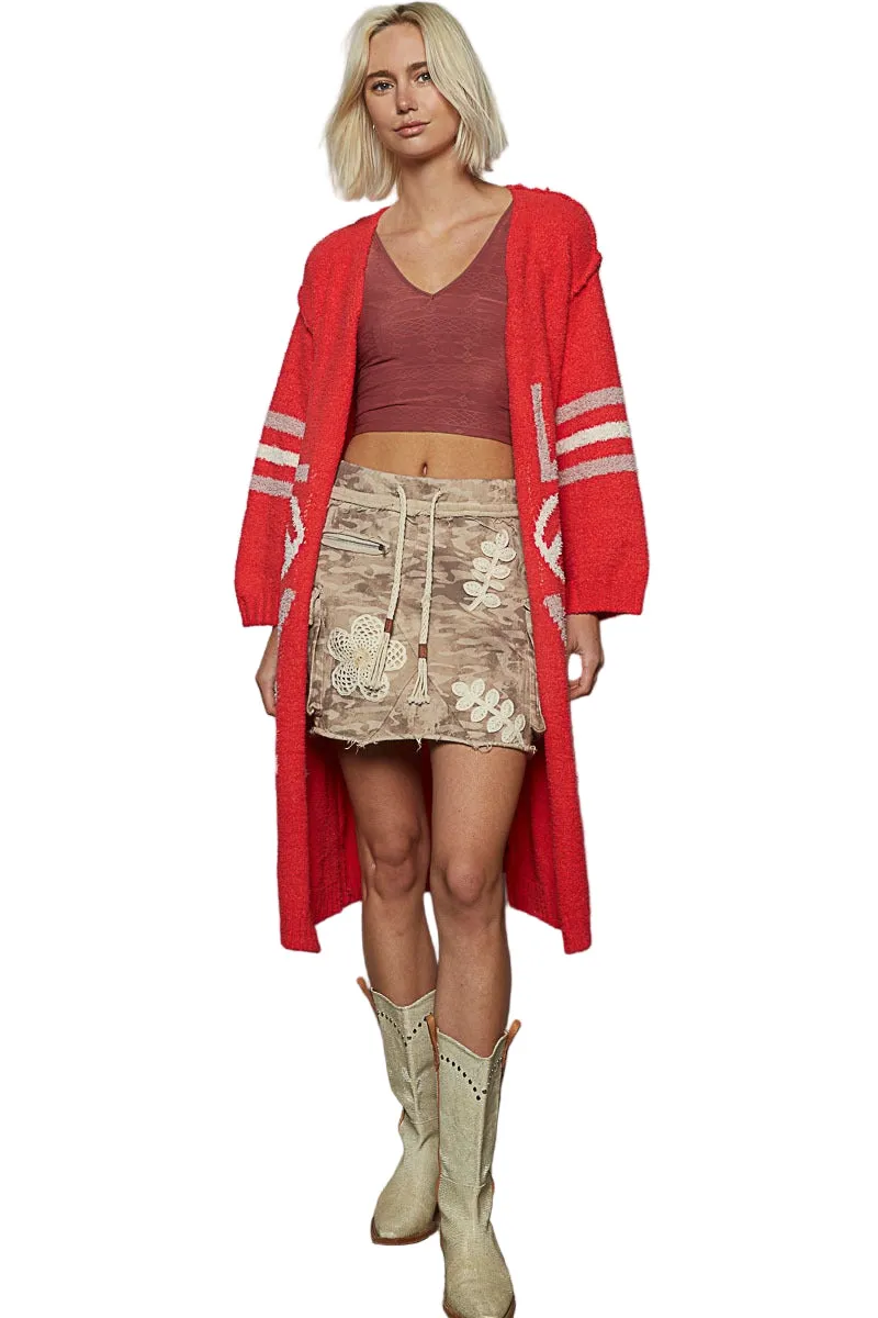 V-Neck Balloon Sleeve Cardigan sold by BOLD elements