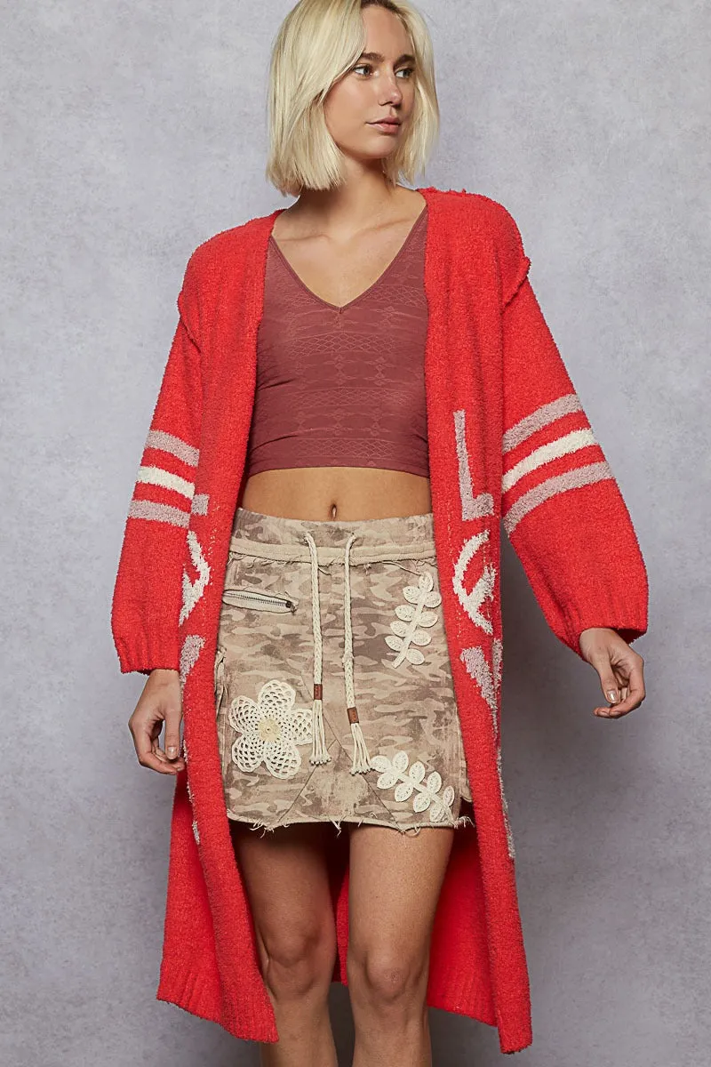 V-Neck Balloon Sleeve Cardigan sold by BOLD elements product image thumbnail 4