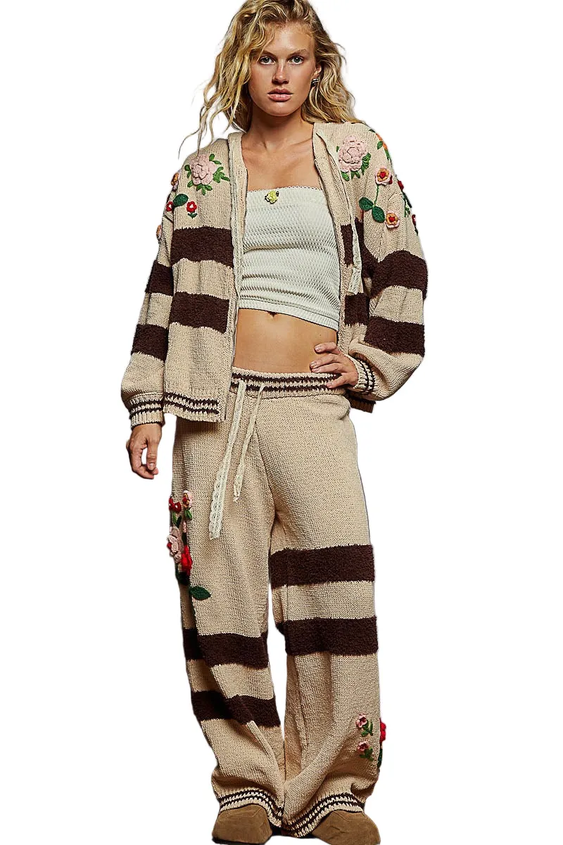 Chenille Hoodie Zip-Up with Embroidered Detail sold by BOLD elements