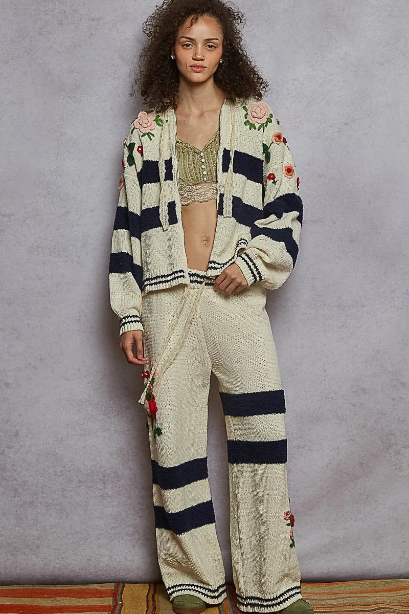 Chenille Hoodie Zip-Up with Embroidered Detail sold by BOLD elements product image thumbnail 5