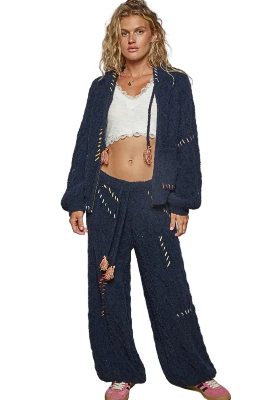 Berber Knit Jogger Bottoms with Hand Stitching sold by BOLD elements