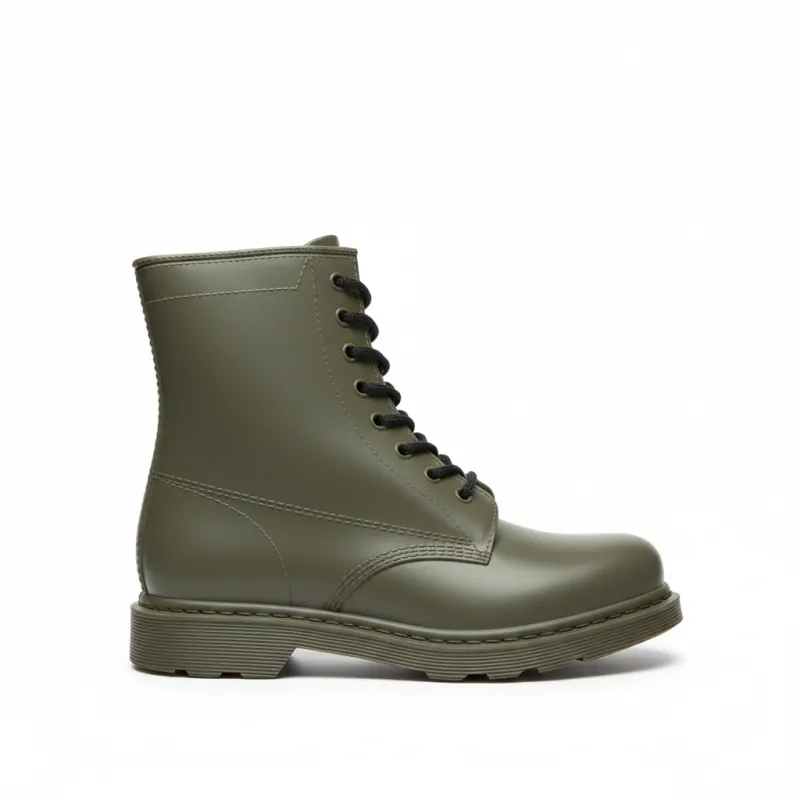 Khaki Lace-Up Combat Boots for Women sold by BOLD elements