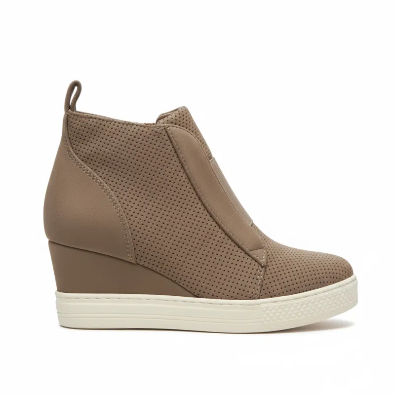 Women's Slip-On Wedge Sneakers - Hidden Heel Platform Shoes made by CCOCCI