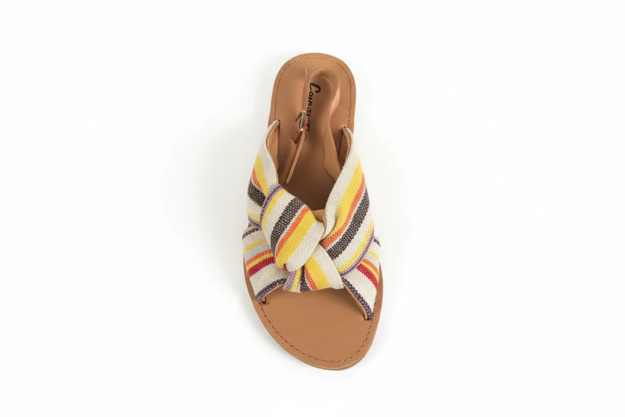 Women's Fabric Slide Sandals with Ankle Strap sold by BOLD elements product image thumbnail 3
