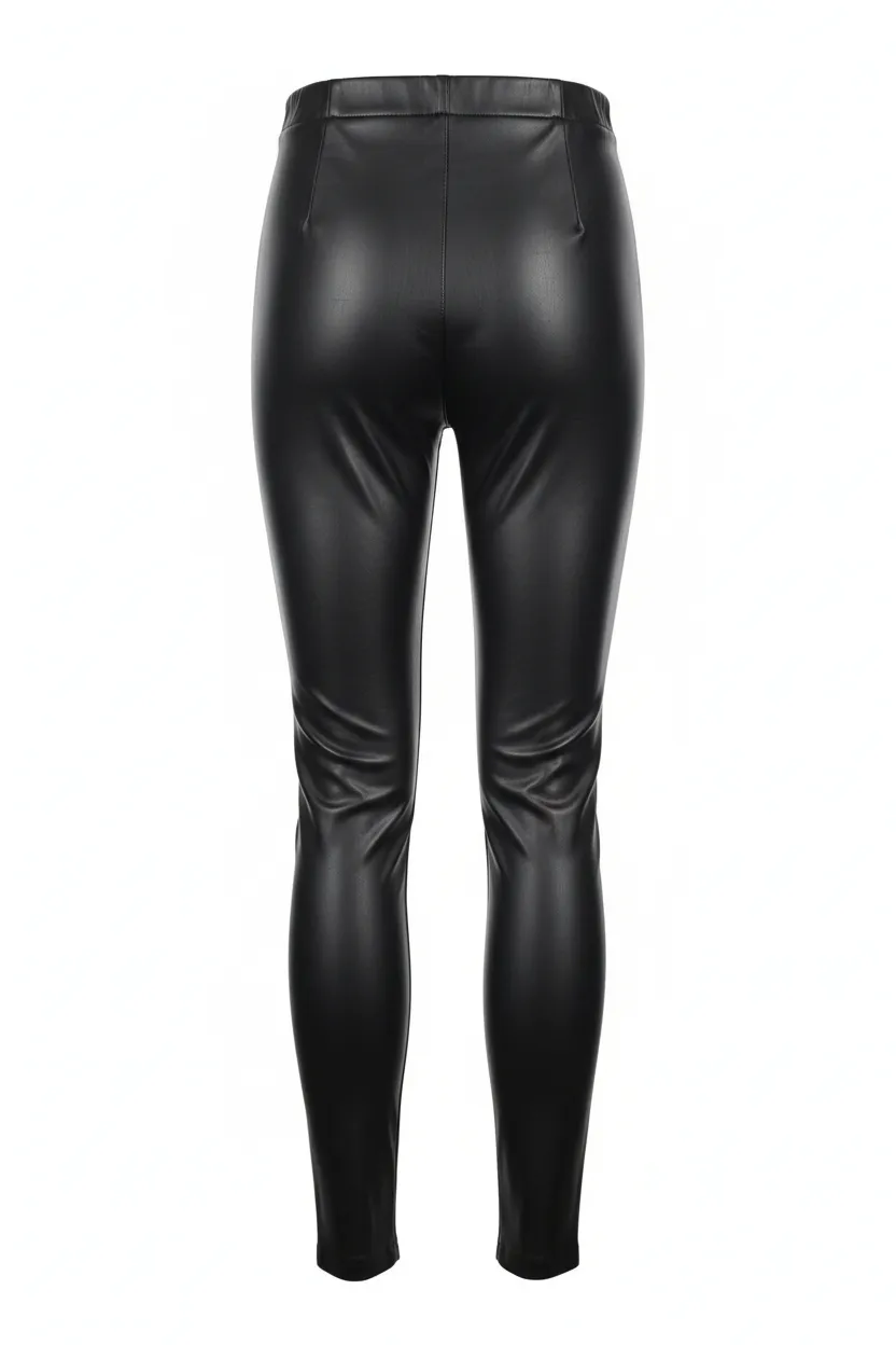 Faux Leather High-Waist Leggings sold by BOLD elements product image thumbnail 4