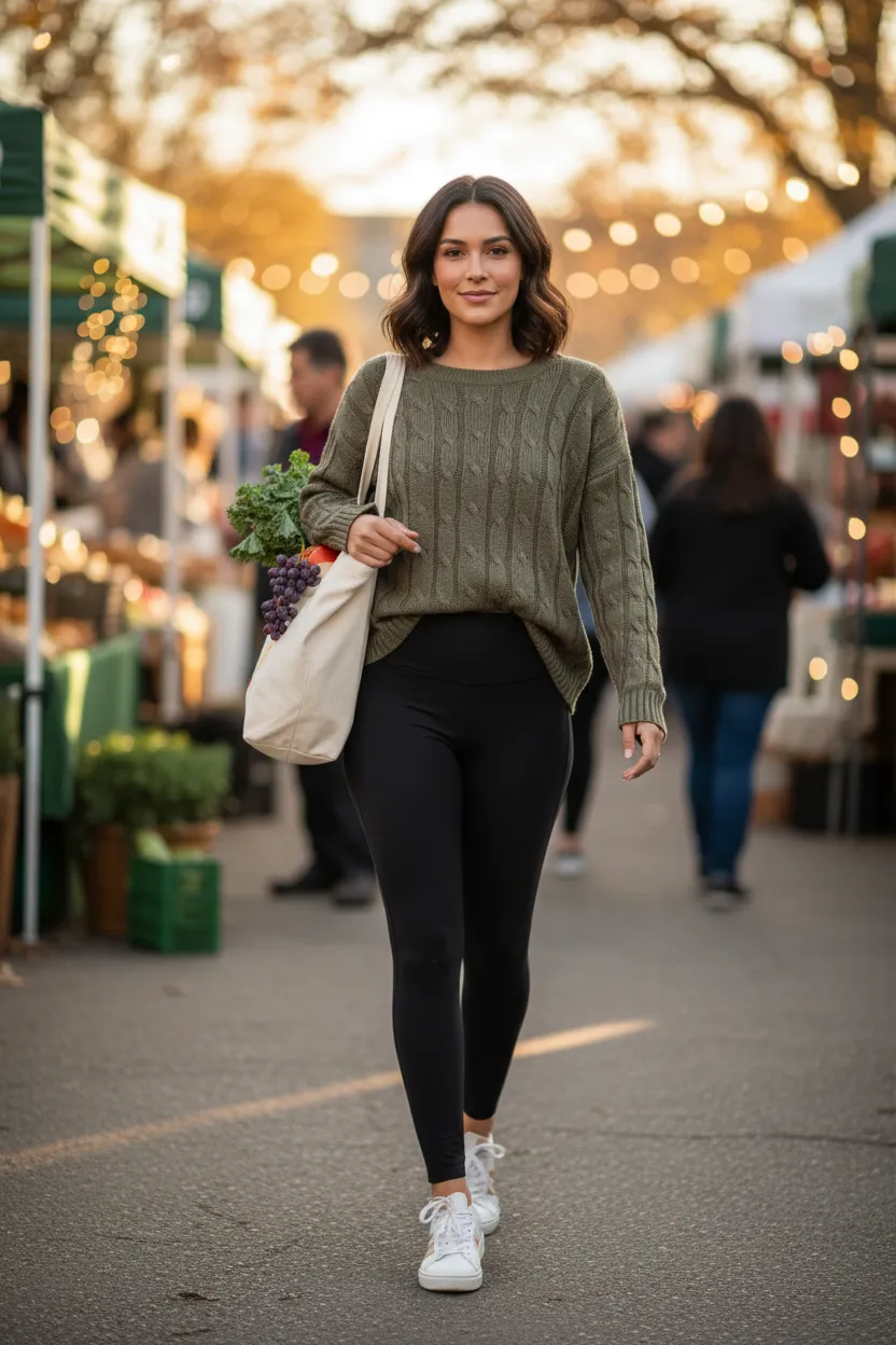 Cable-Knit Sweater with Criss-Cross Lace-Up Back sold by BOLD elements product image thumbnail 5