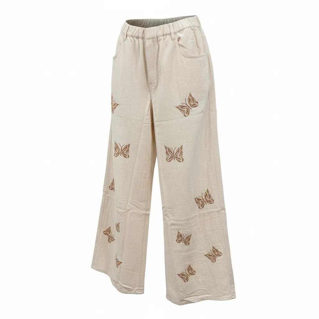 POL Butterfly Embroidered Wide Leg Trousers sold by BOLD elements product image thumbnail 4