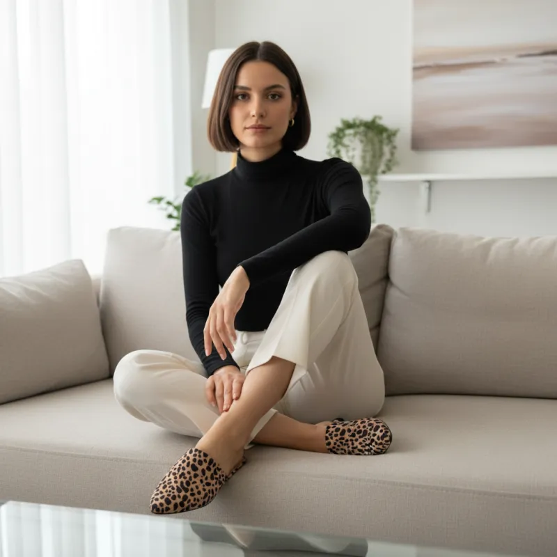 Pointed Toe Flat Mules made by Qupid