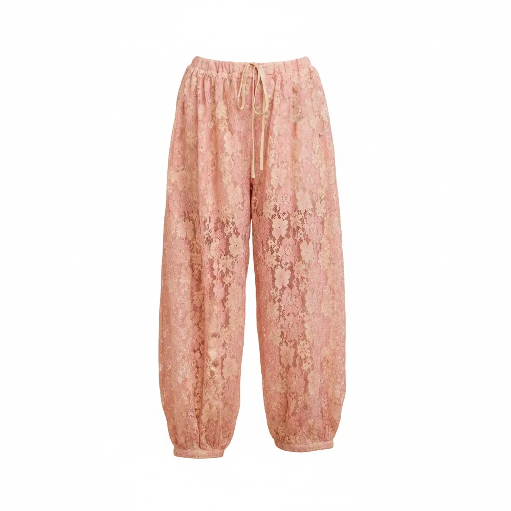 BiBi Clothing Floral Lace Balloon Pants with Inner Shorts sold by BOLD elements product image thumbnail 5