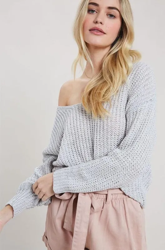 V-Neck Knit Pullover Sweater sold by BOLD elements