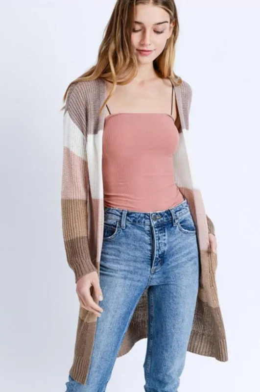 Long Sleeve Multi Colored Cardigan sold by BOLD elements