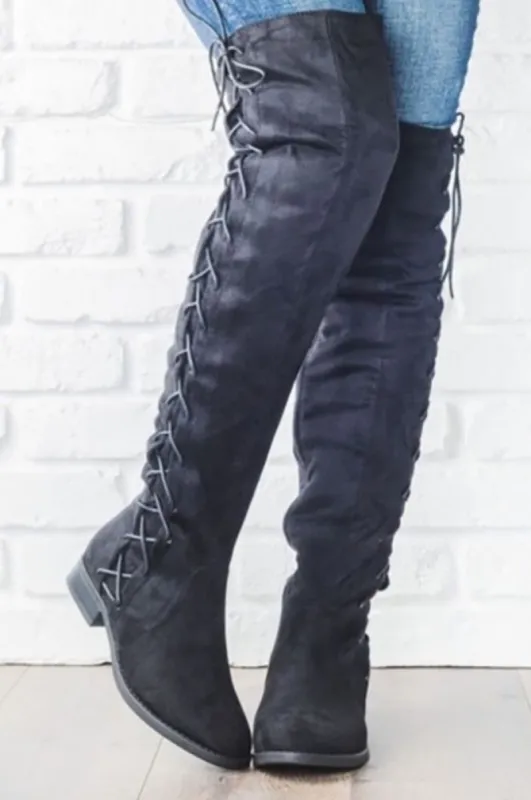 Women's Super Comfy Plush Lace up Bootie sold by BOLD elements