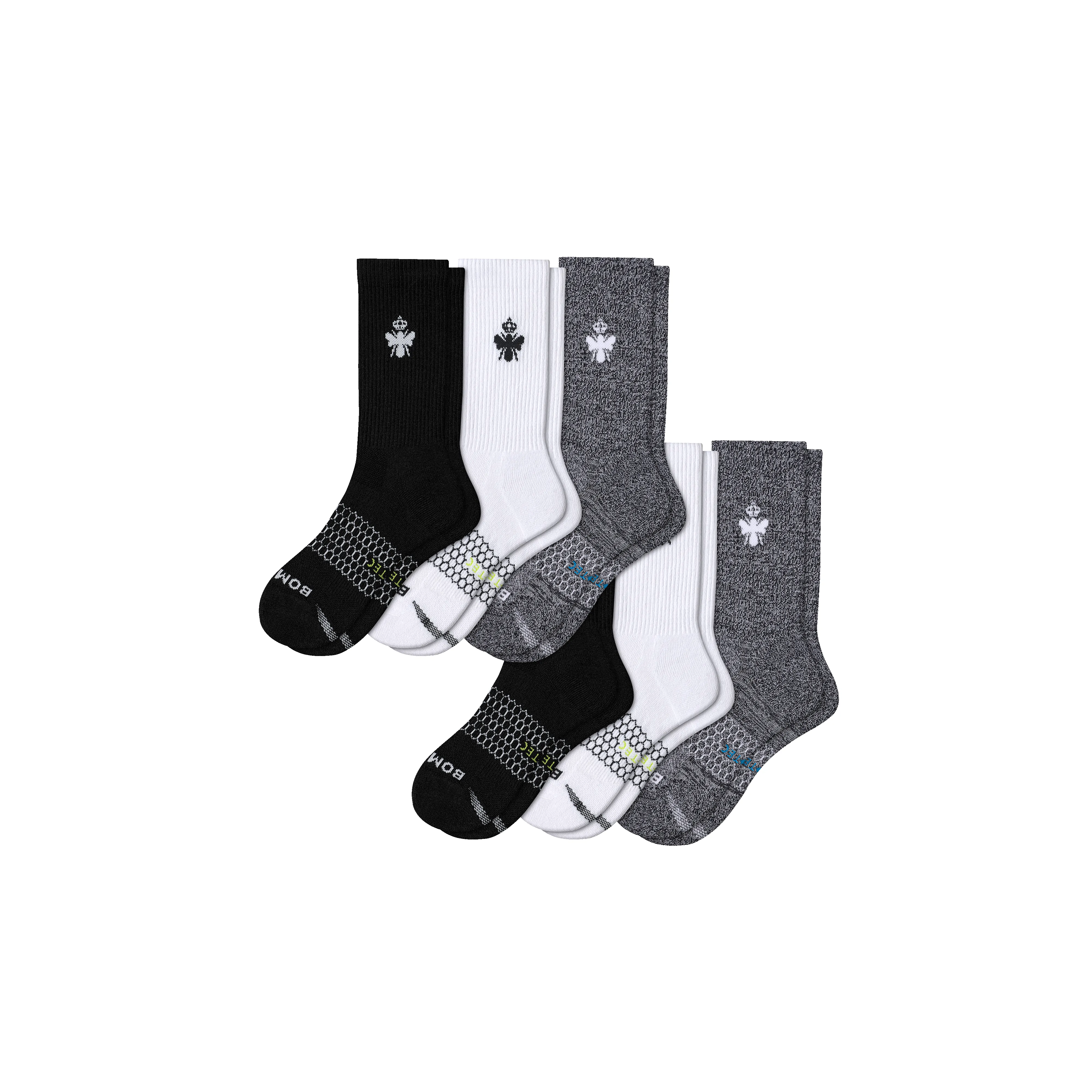 Men's All-Purpose Performance Calf Sock 6-Pack sold by Bombas product image thumbnail 4