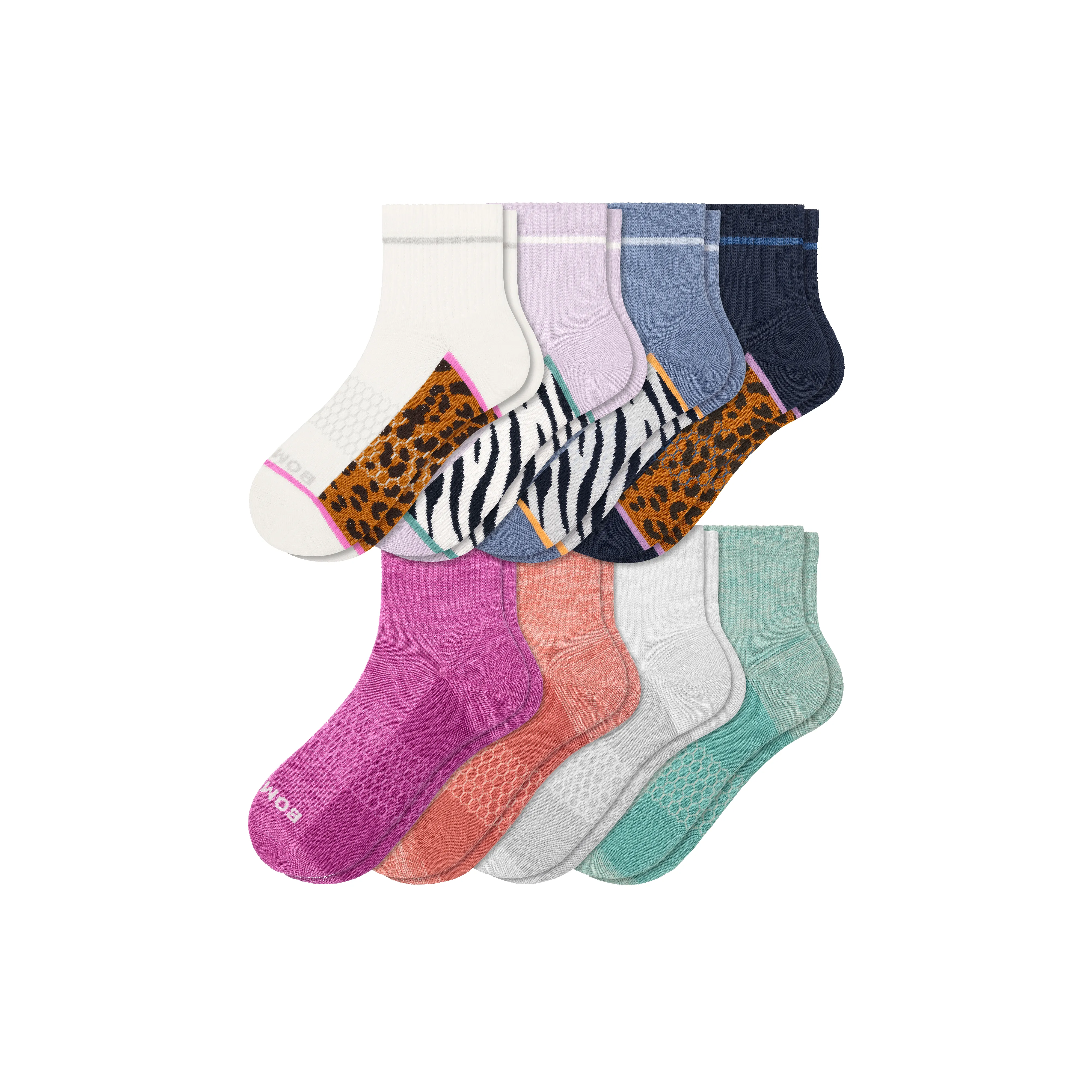 Women's Quarter Sock 8-Pack sold by Bombas