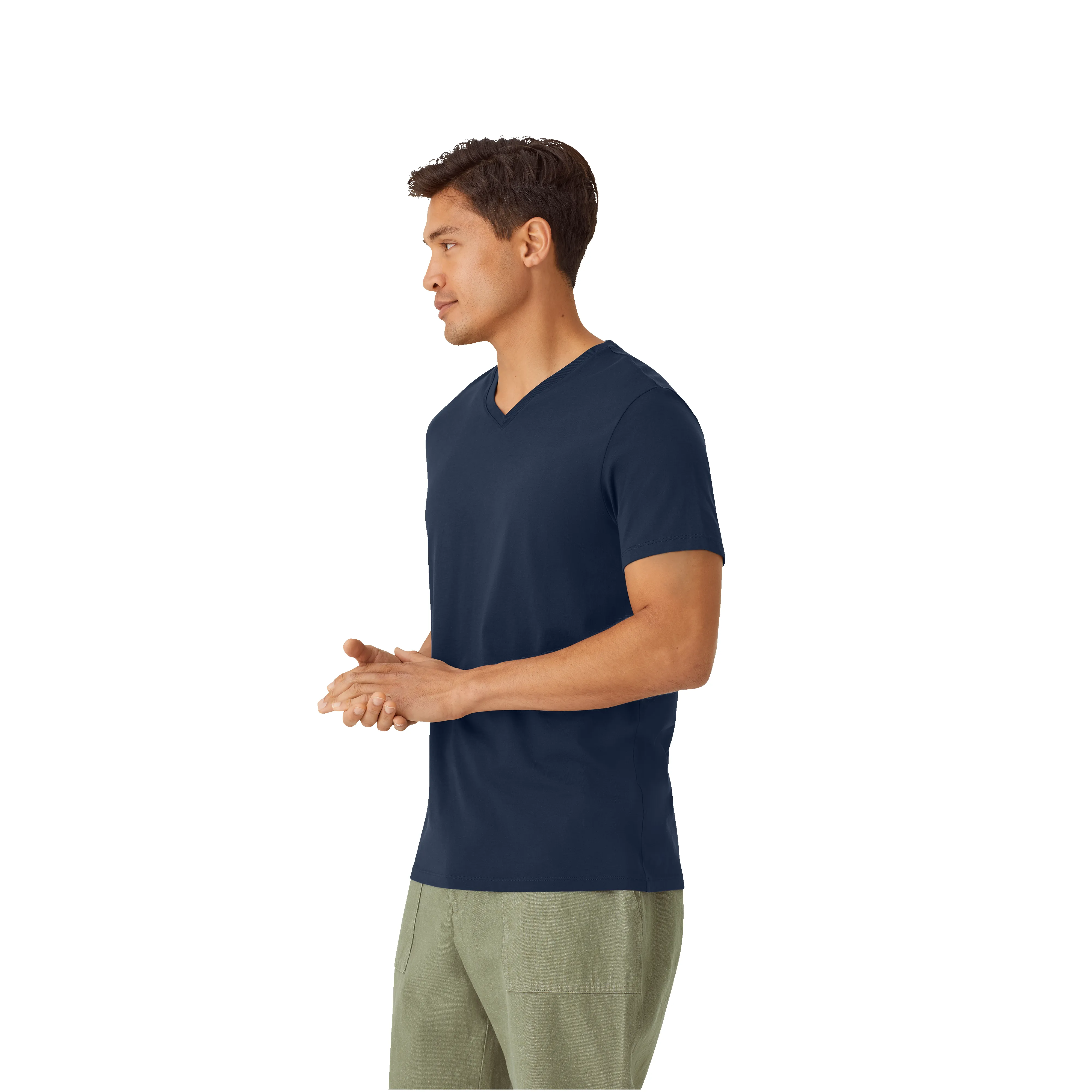 Men's Pima Cotton V-Neck T-Shirt sold by Bombas product image thumbnail 3