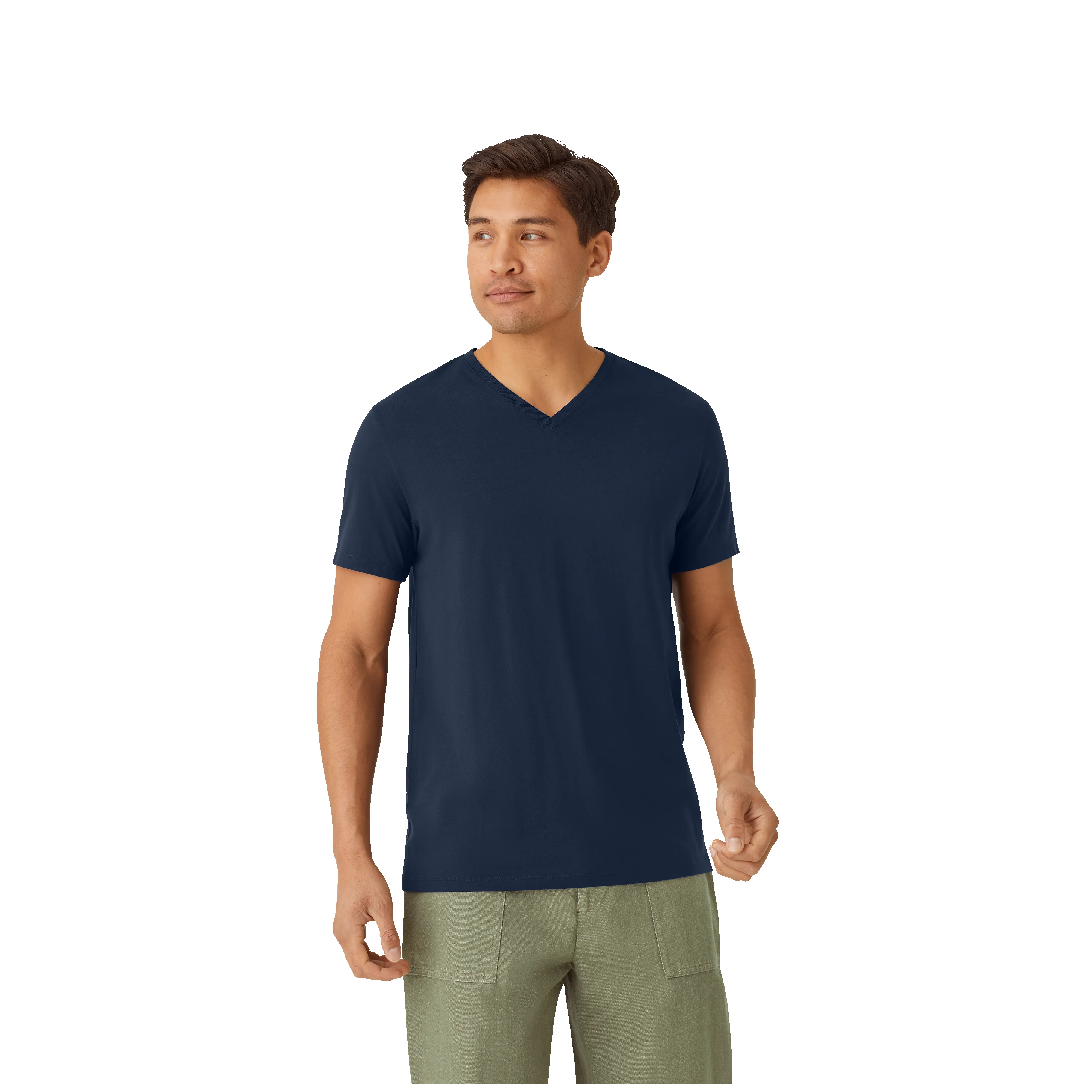 Men's Pima Cotton V-Neck T-Shirt sold by Bombas