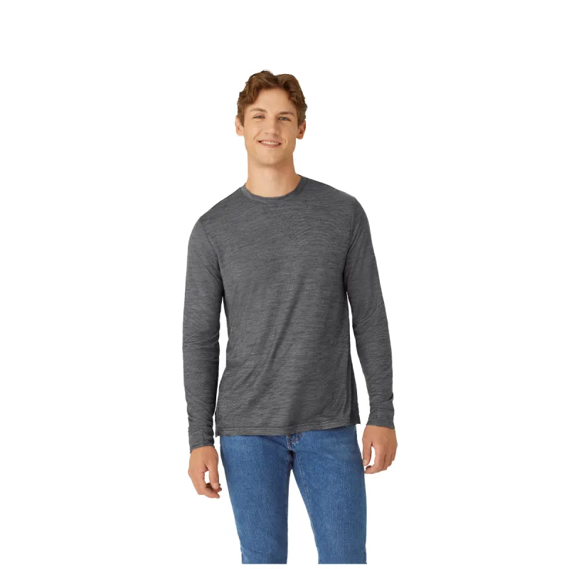 Men's Merino Wool Blend Crew Neck Long Sleeve T-Shirt sold by Bombas