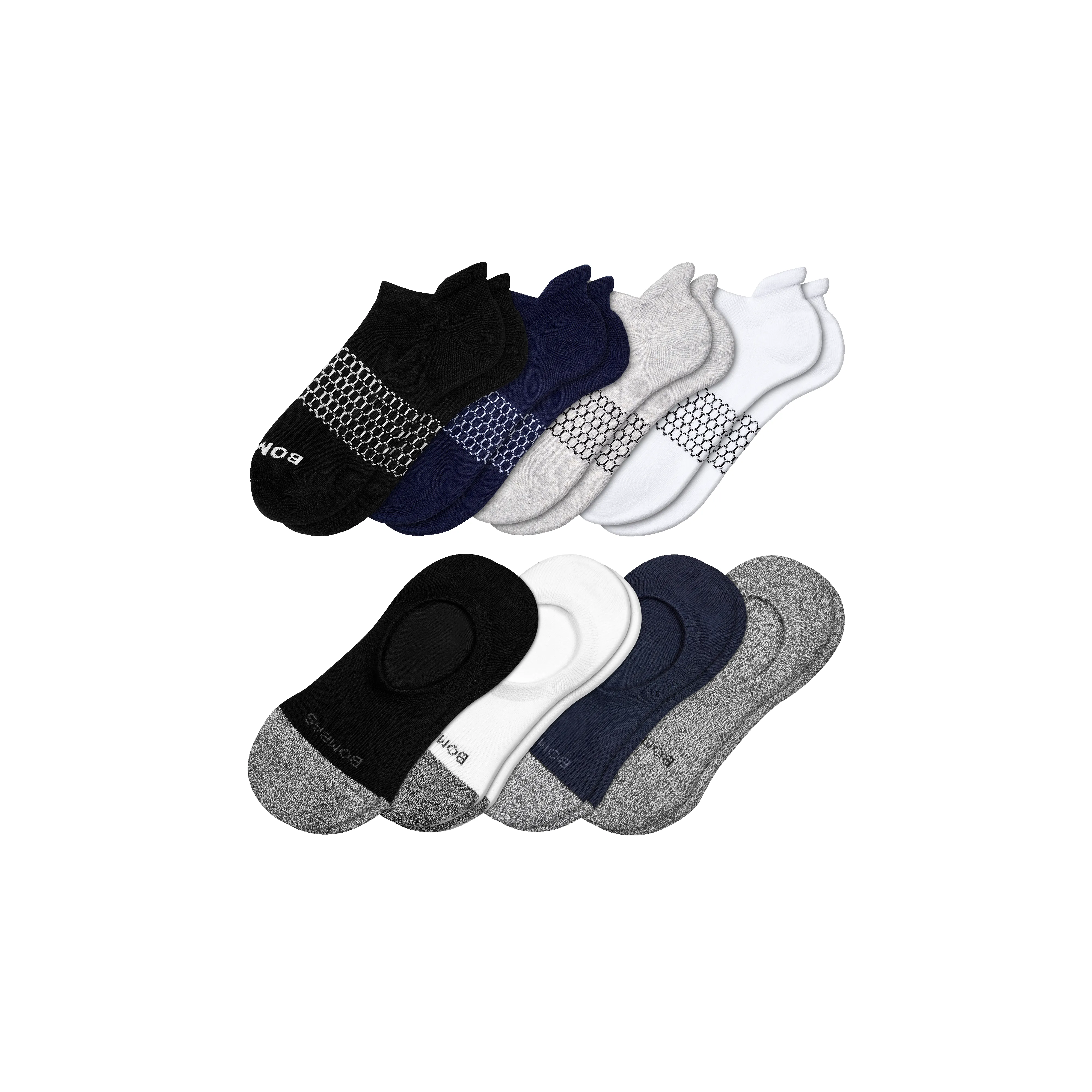 Men's Ankle & Cushioned No Show Sock 8-Pack sold by Bombas