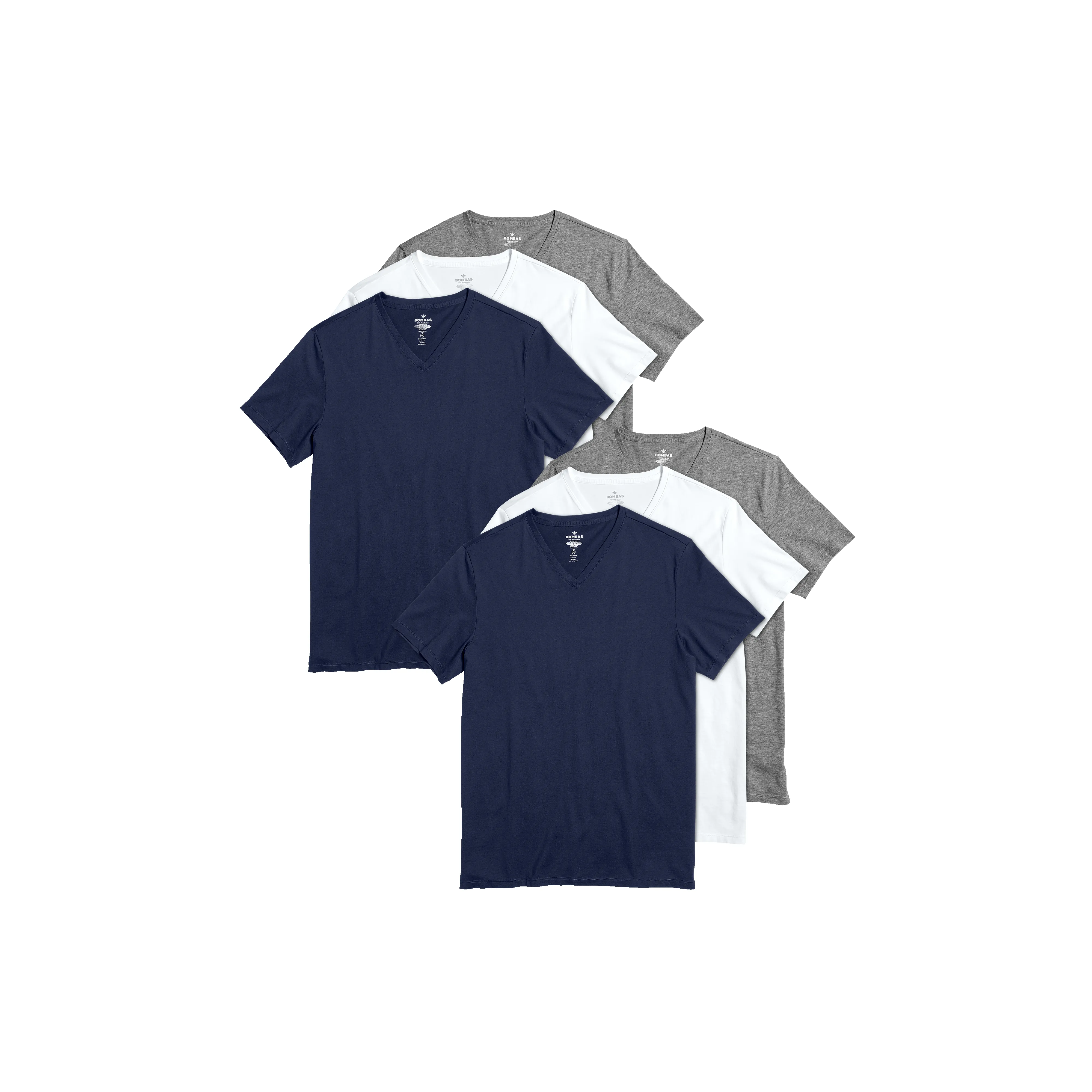 Men's Pima Cotton V-Neck T-Shirt 6-Pack sold by Bombas
