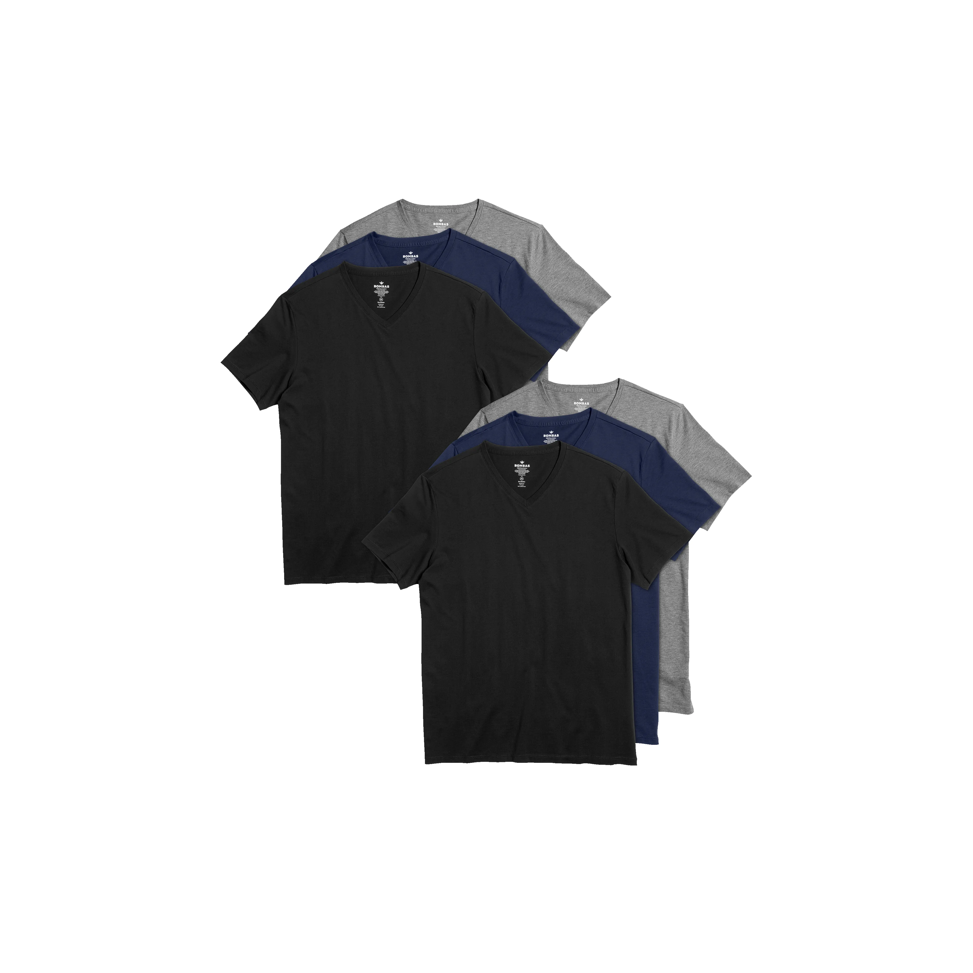 Men's Pima Cotton V-Neck T-Shirt 6-Pack sold by Bombas product image thumbnail 5