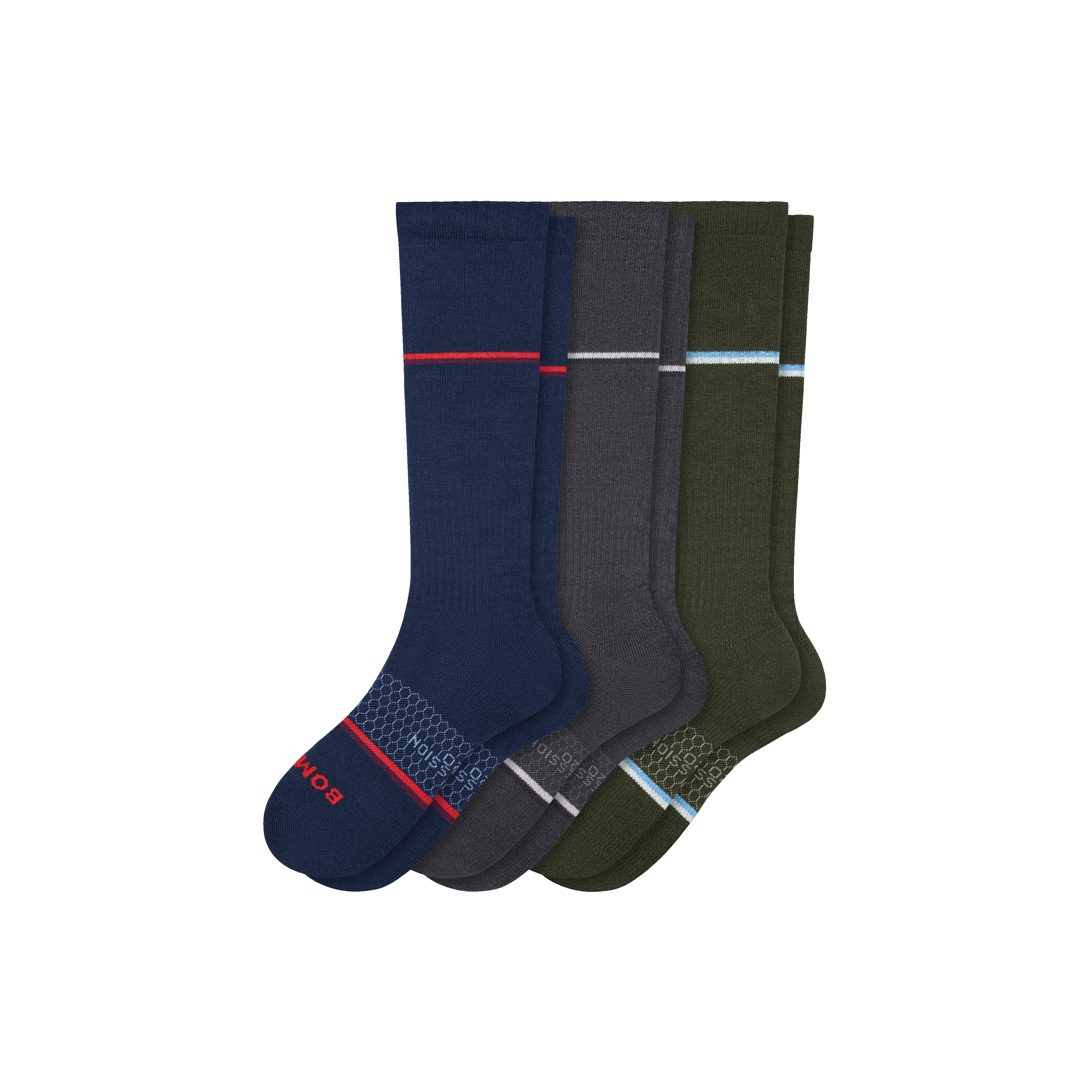 Men's Everyday Compression Sock 3-Pack (15-20mmHg) sold by Bombas