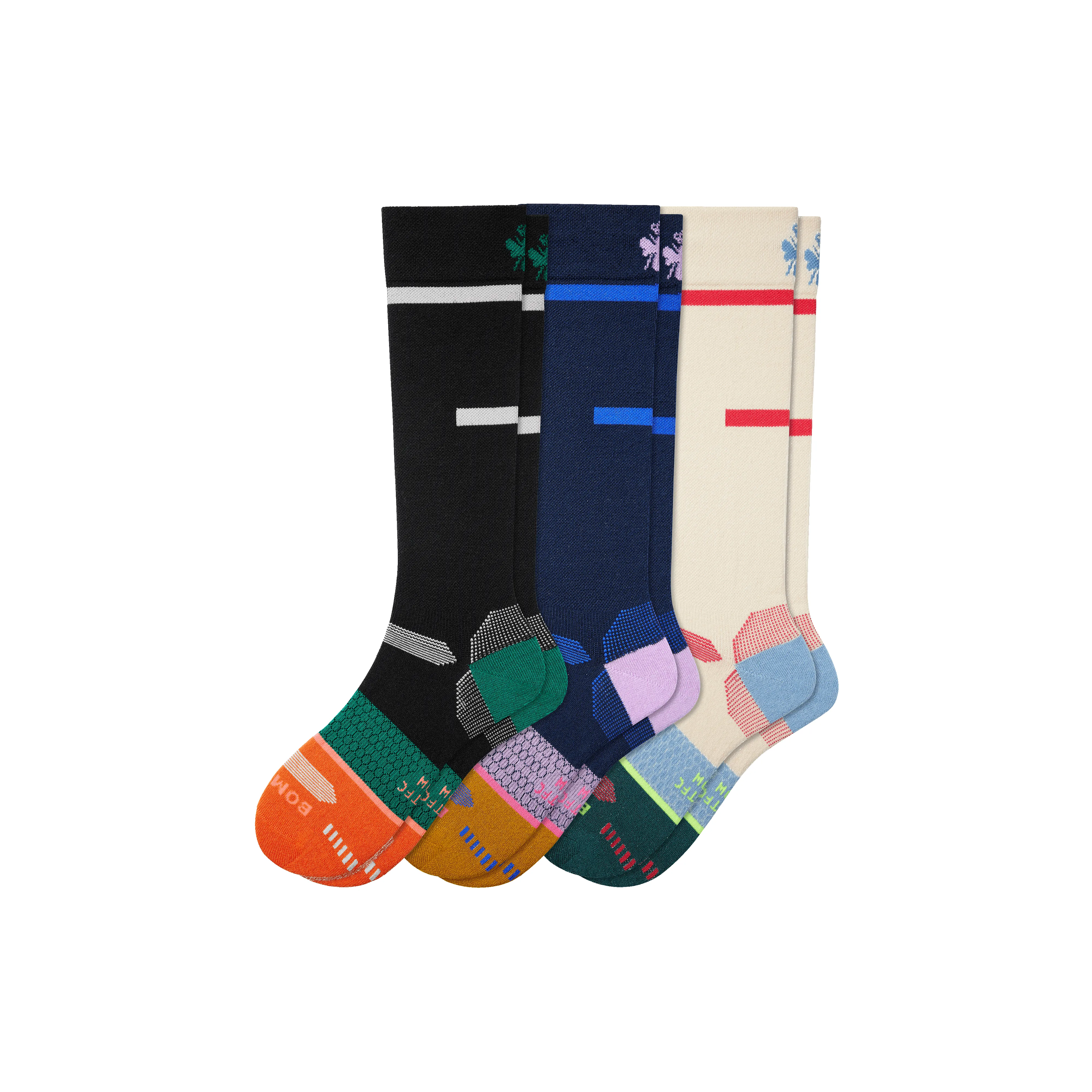 Men's Zero-Cushion Merino Wool Blend Ski & Snowboard Sock 3-Pack sold by Bombas