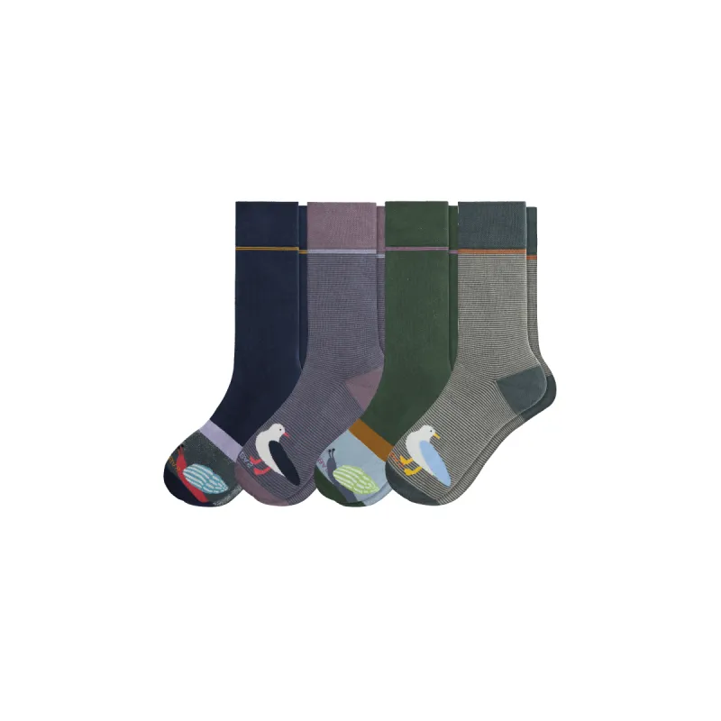 Men’s Seaside Dress Calf Sock 4-Pack sold by Bombas