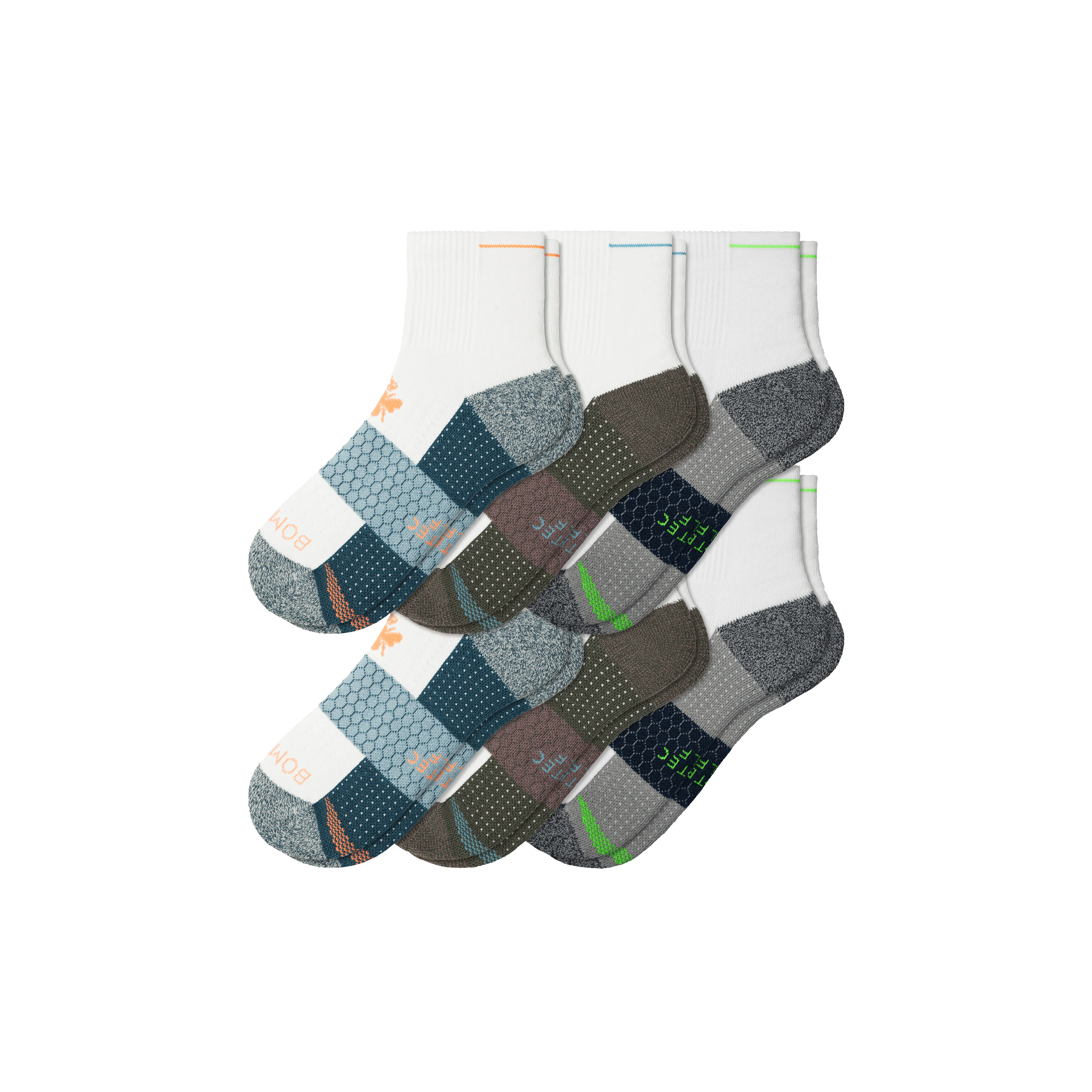 Men's Golf Quarter Sock 6-Pack sold by Bombas