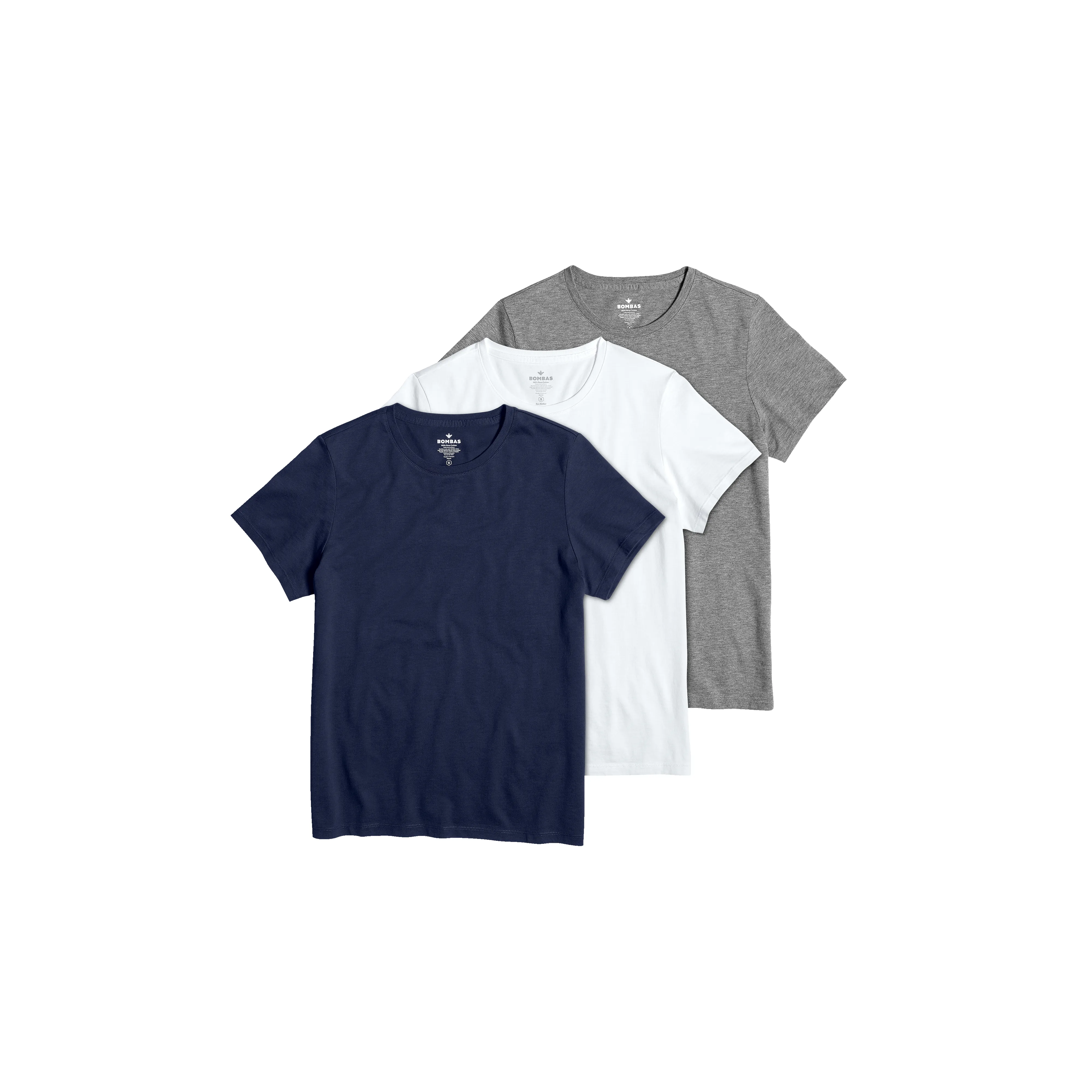 Women's Pima Cotton Crew Neck T-Shirt 3-Pack sold by Bombas