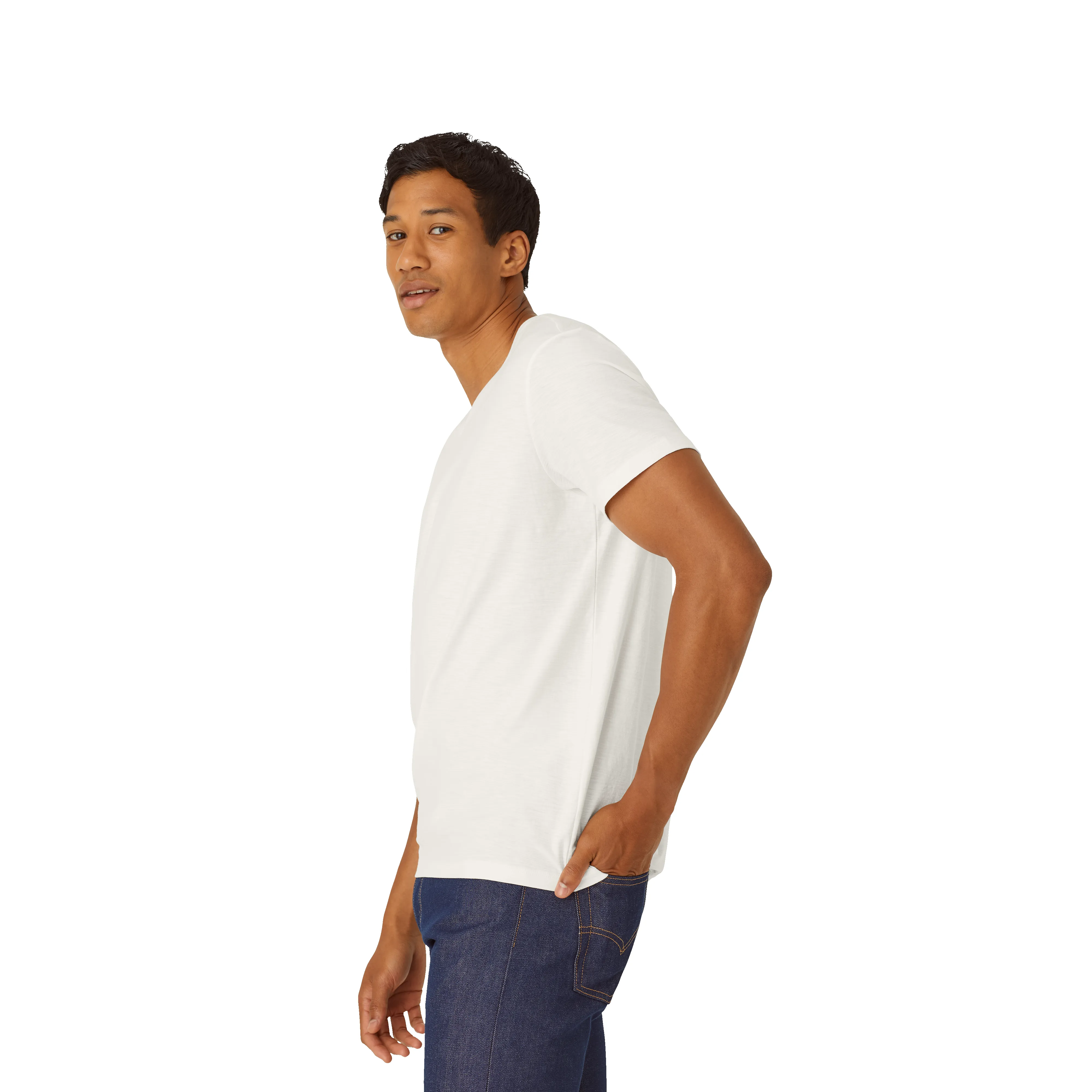 Men's Air Slub V-Neck T-Shirt 3-Pack sold by Bombas product image thumbnail 3