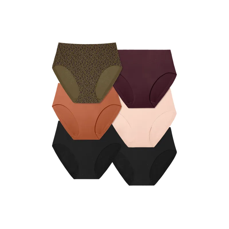 Women's No Show High Rise Brief 6-Pack sold by Bombas