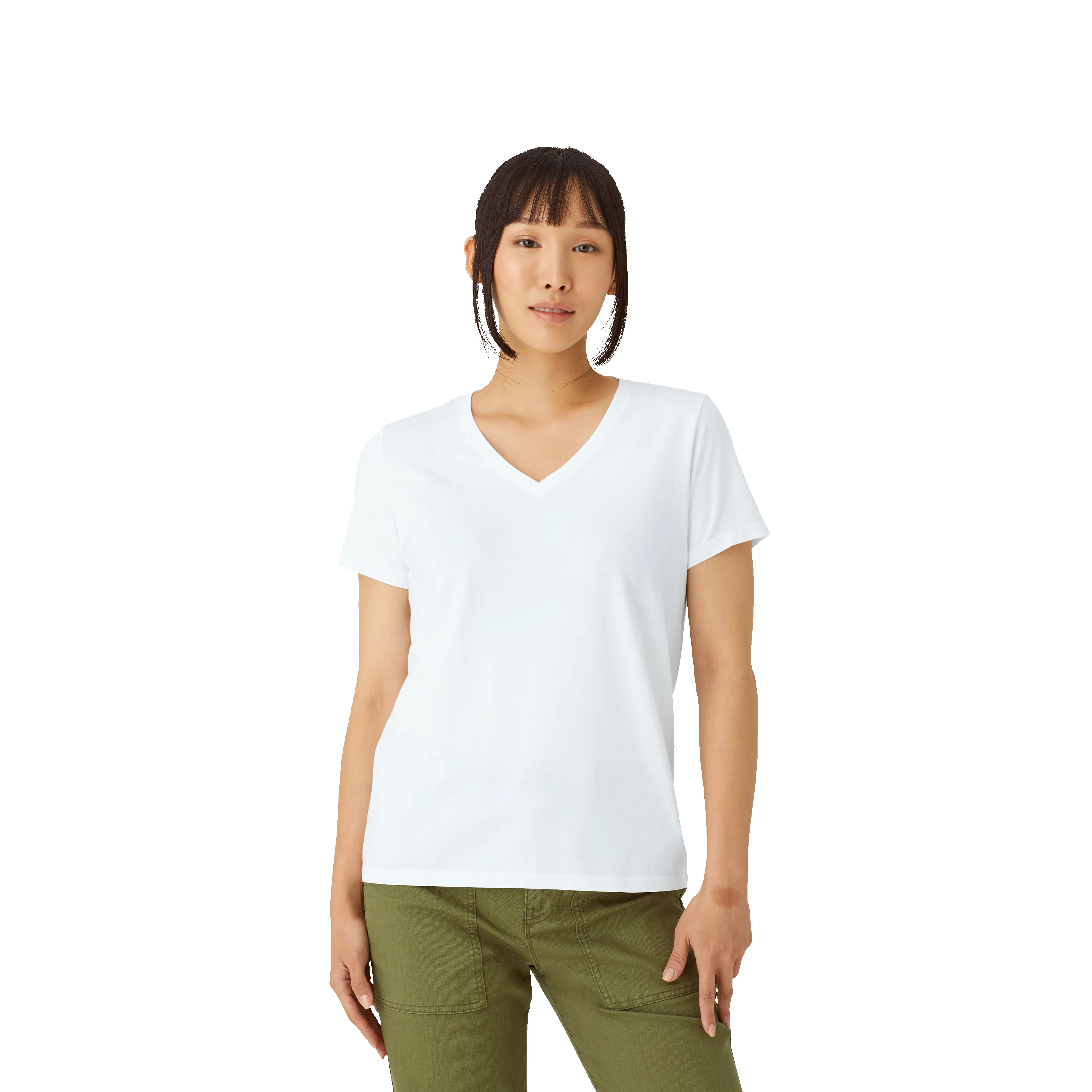 Women's Pima Cotton V-Neck T-Shirt sold by Bombas product image thumbnail 2