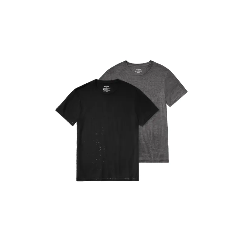 Men's Merino Wool Blend Crew Neck Short Sleeve T-Shirt 2-Pack sold by Bombas