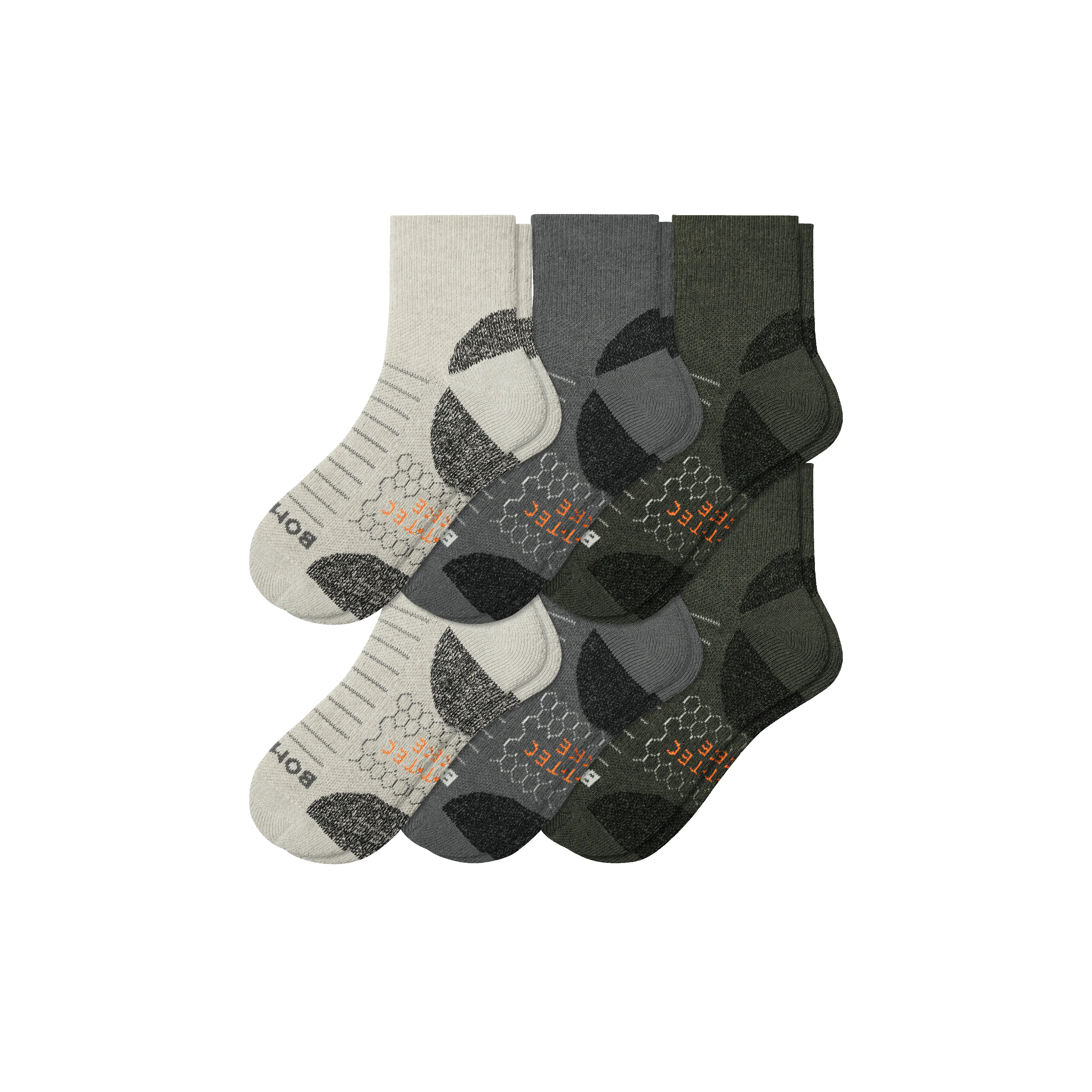 Women's Hiking Quarter Sock 6-Pack sold by Bombas