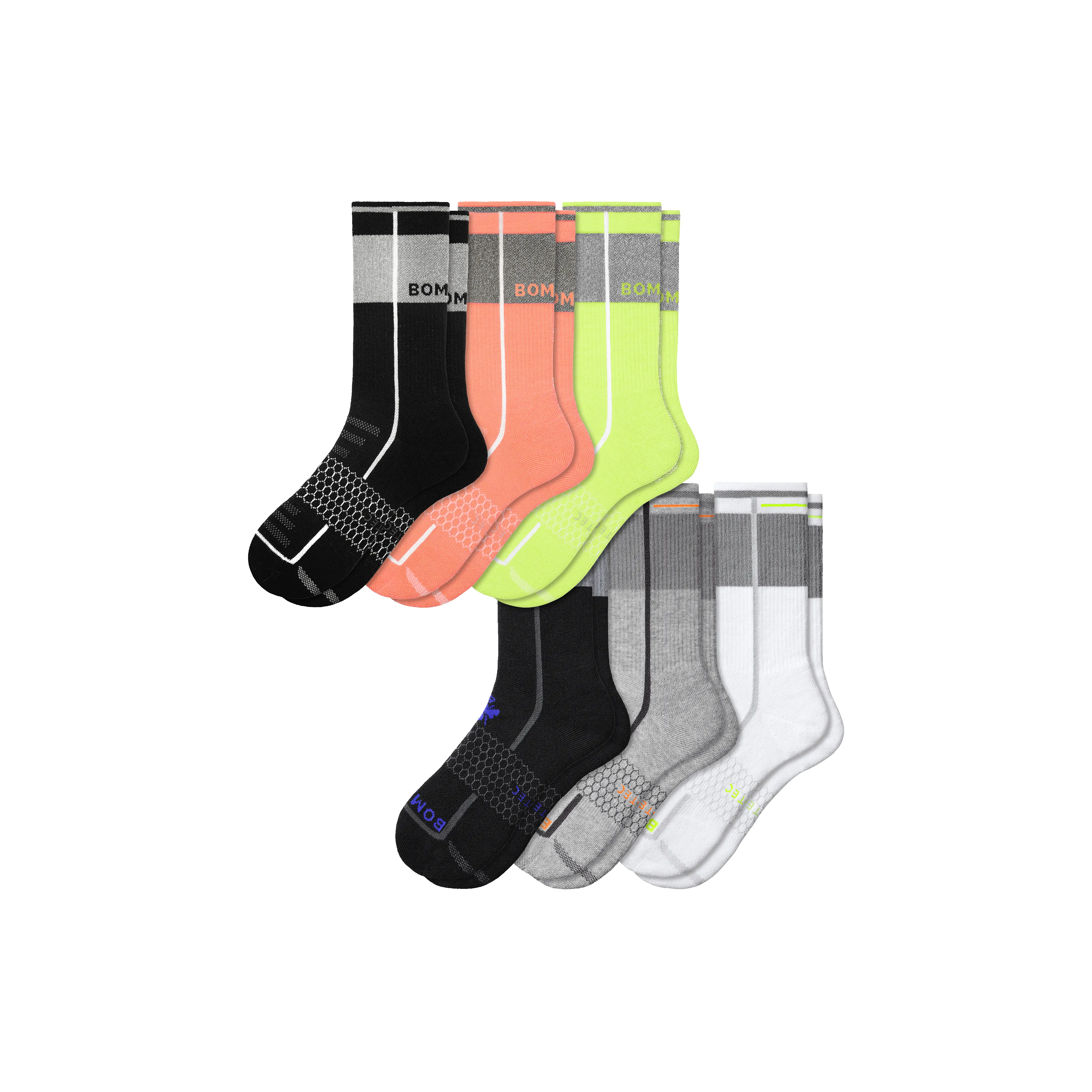 Men's Reflec-Tec All-Purpose Calf Sock 6-Pack sold by Bombas