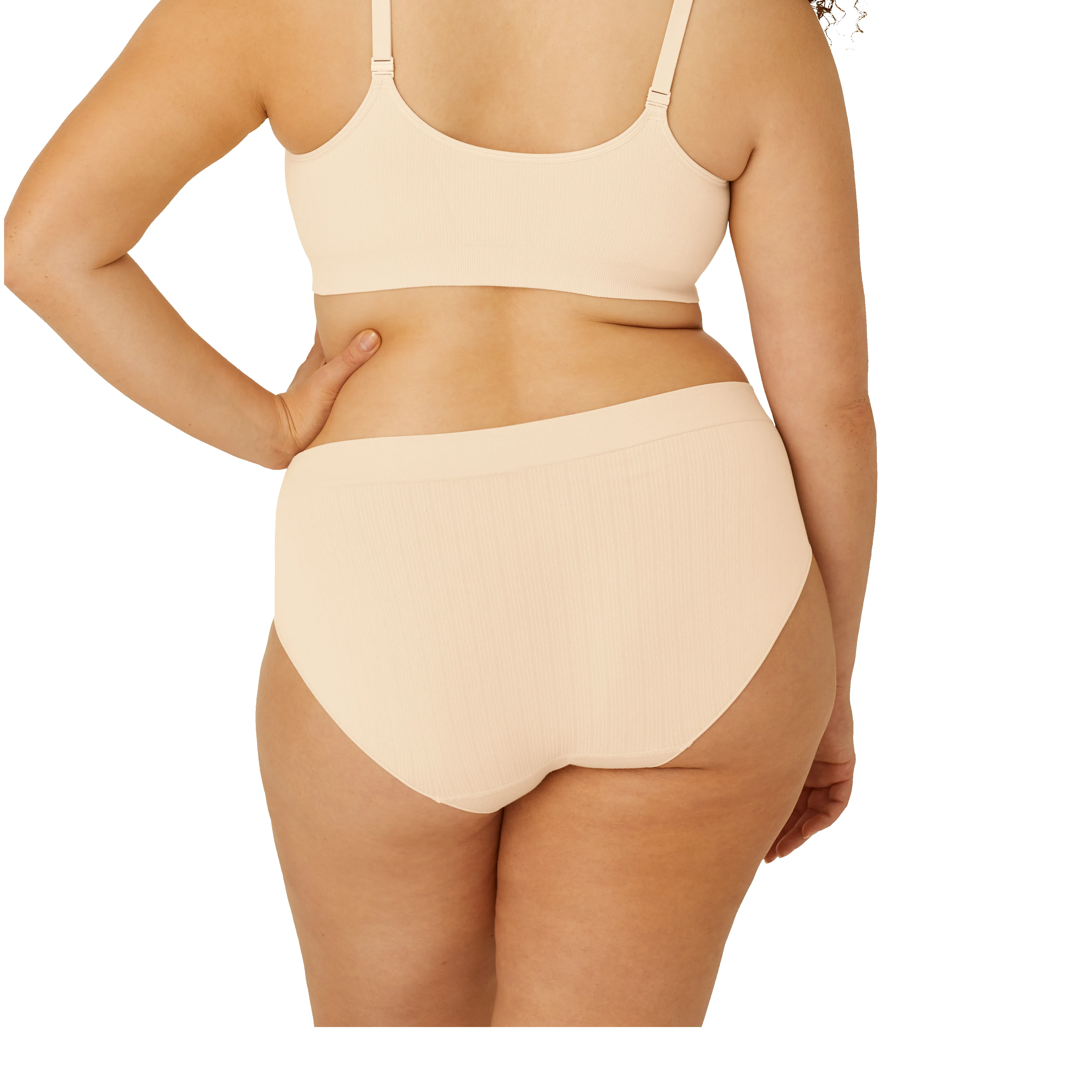 Women's Seamless Triangle Bralette + Full Brief sold by Bombas product image thumbnail 4