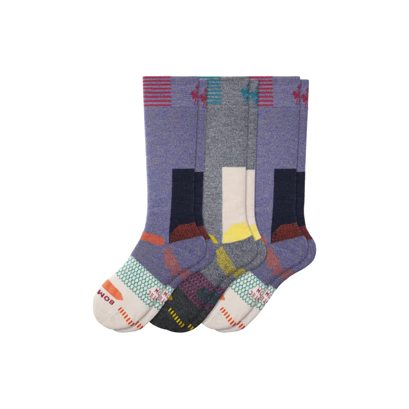 Men's Full-Cushion Merino Wool Blend Ski & Snowboard Sock 3-Pack sold by Bombas