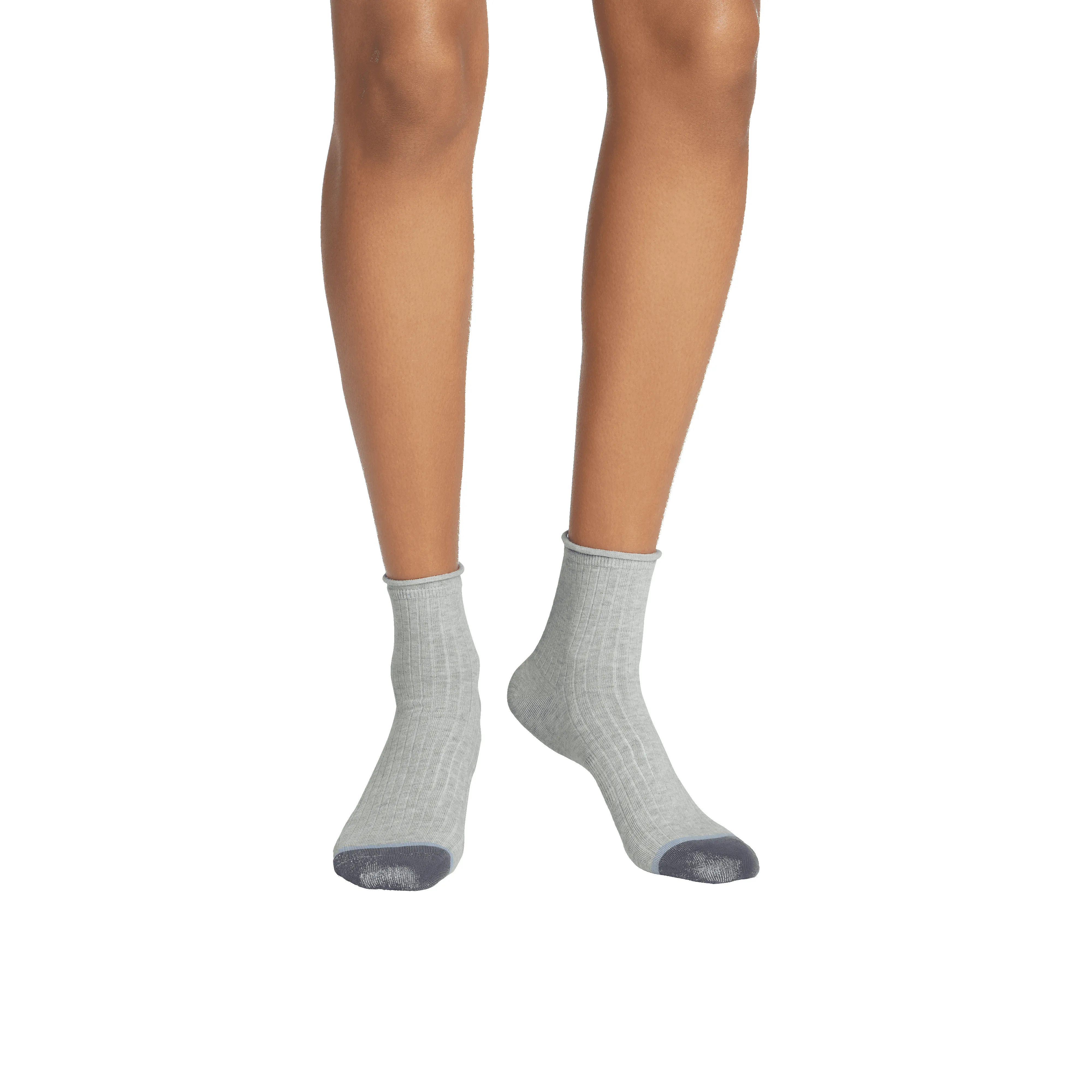 Women’s Roll-Top Ribbed Quarter Sock 4-Pack sold by Bombas product image thumbnail 3