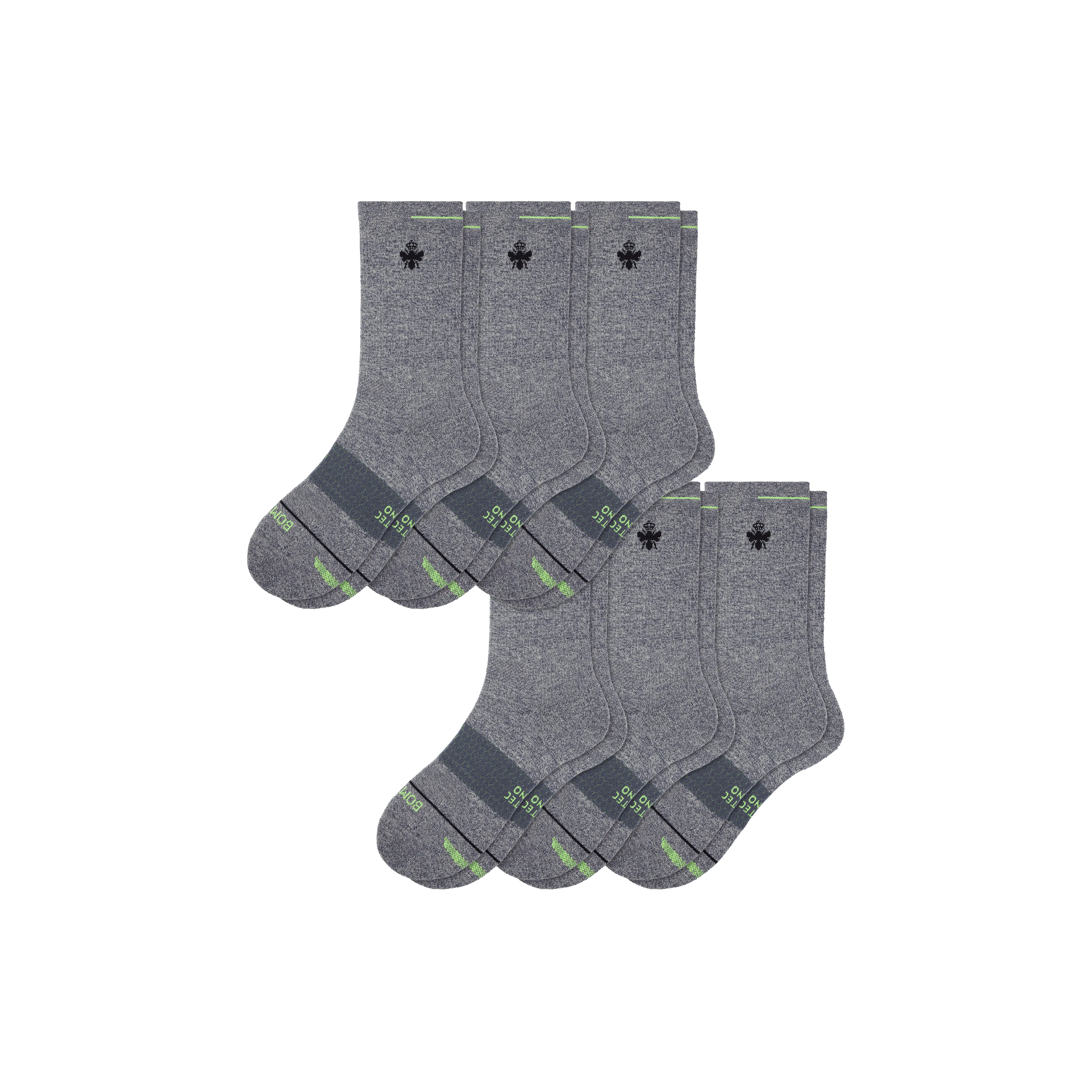 Women's Merino Wool Blend Athletic Calf Sock 6-Pack sold by Bombas