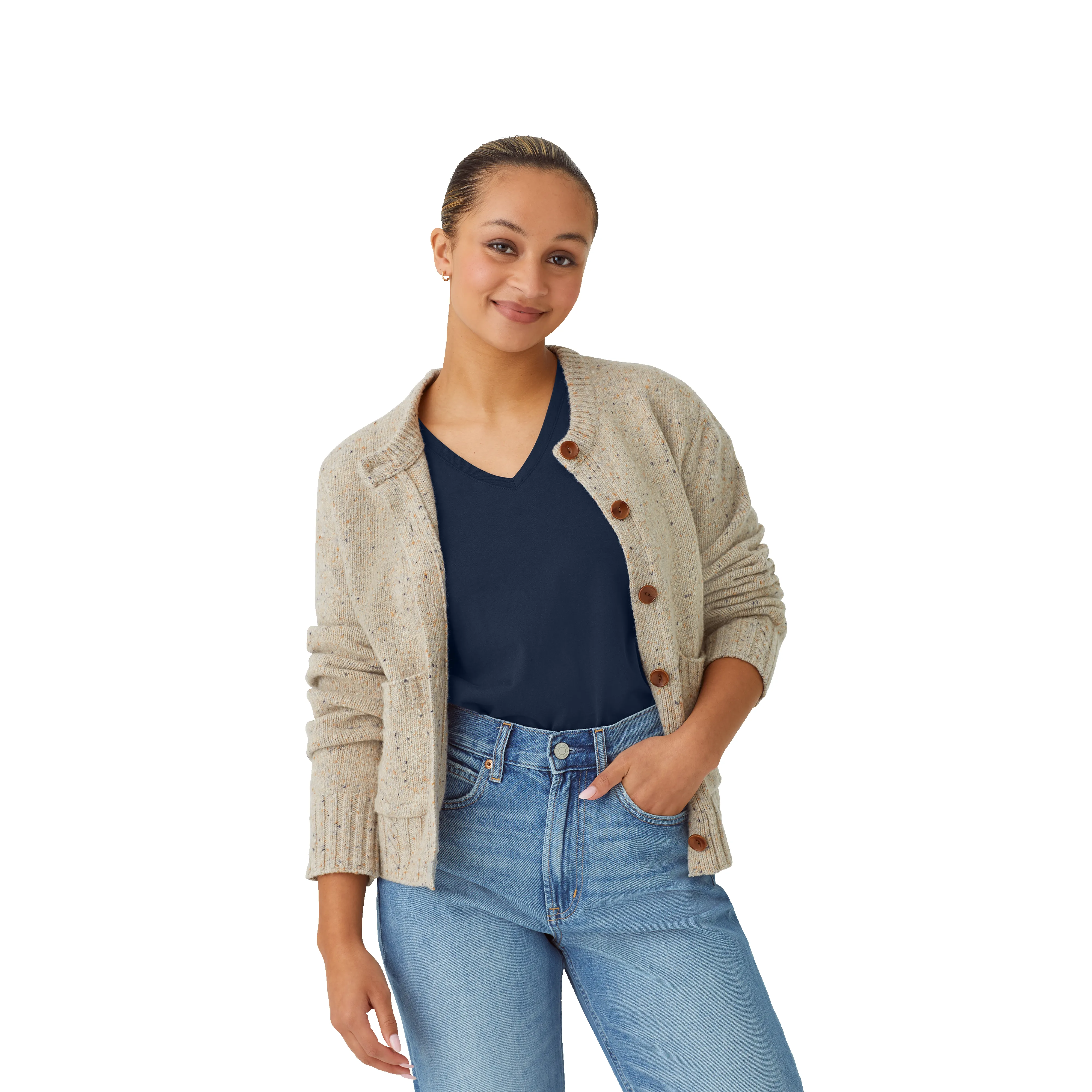 Women's Pima Cotton V-Neck T-Shirt 3-Pack sold by Bombas product image thumbnail 4