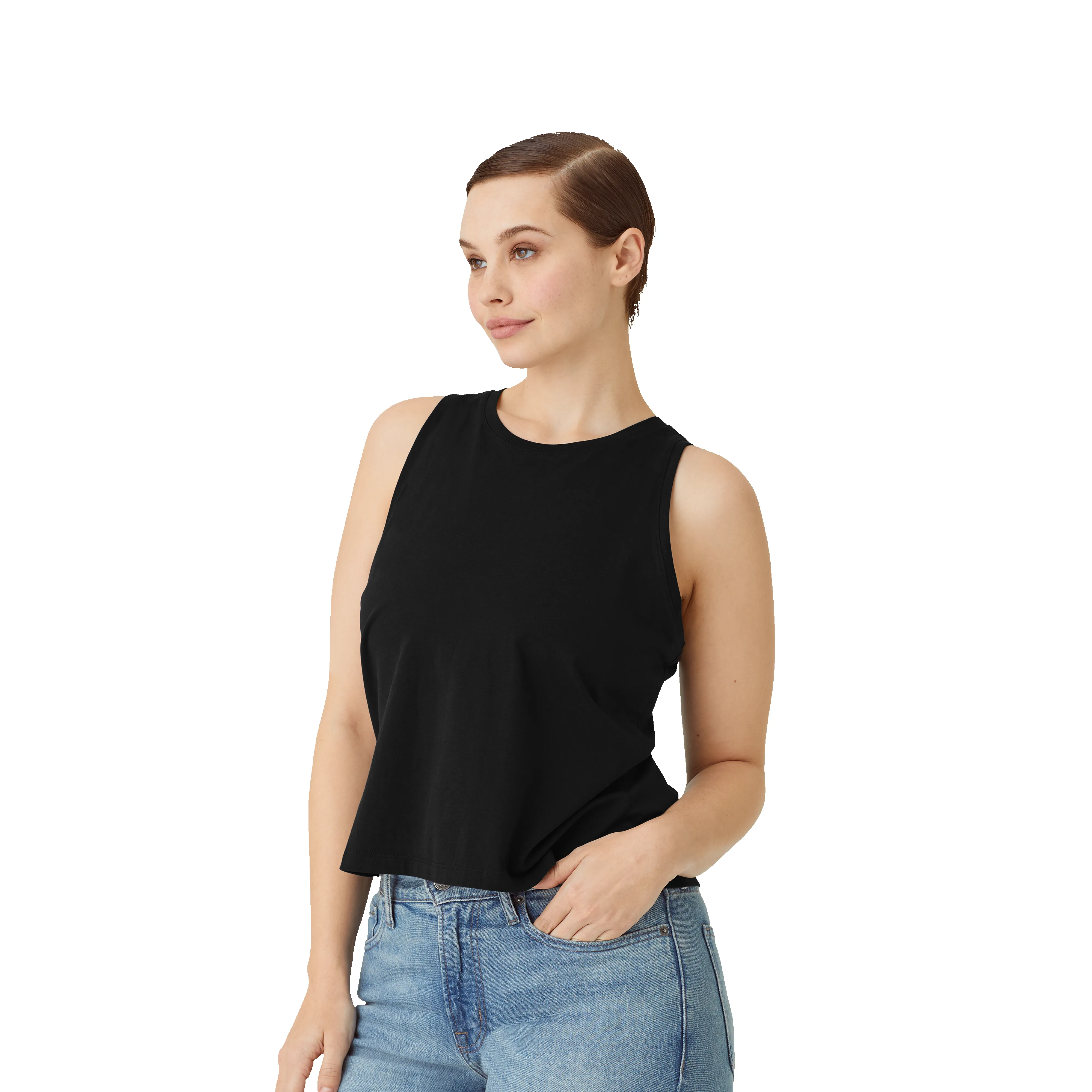 Women's Pima Cotton Crew Neck Tank sold by Bombas