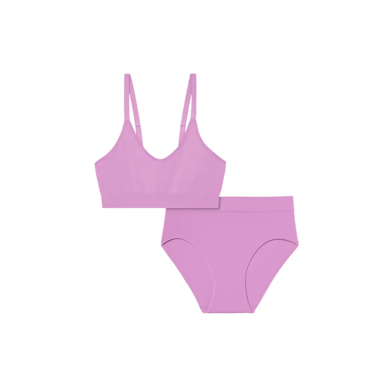 Women’s Seamless Scoop Bralette + High Rise Brief sold by Bombas